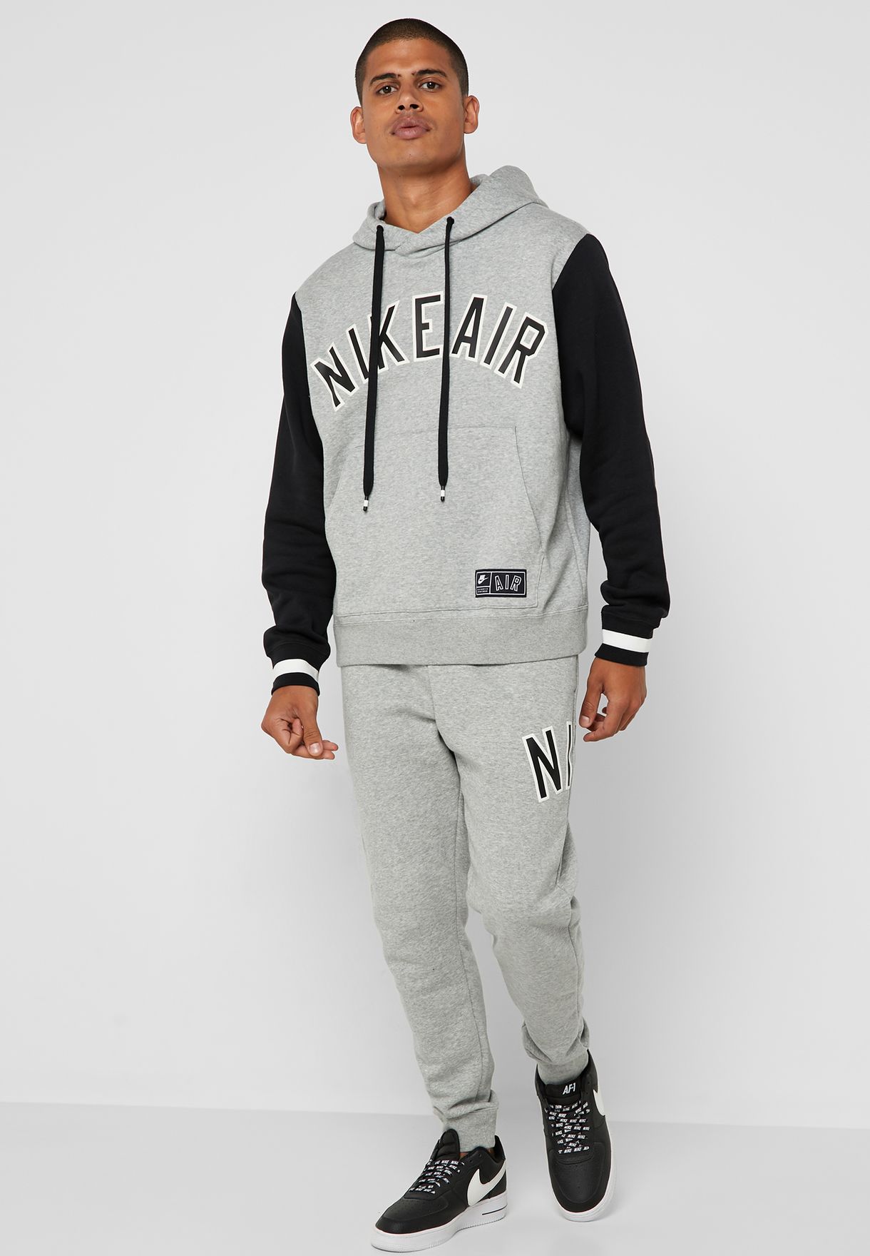 Buy Nike grey NSW Air Fleece Sweatpants for Men in MENA, Worldwide | AR1824 -063