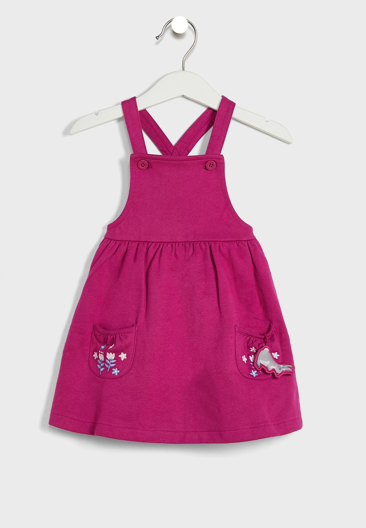 Kids Bunny Print Dress & Top Set
