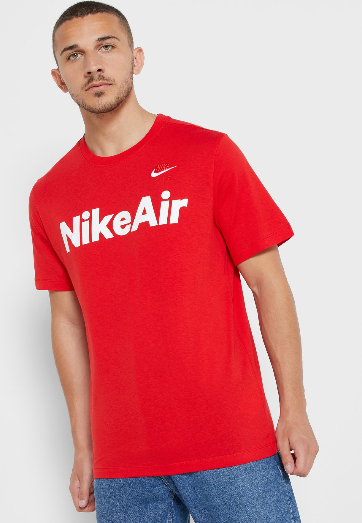 Buy Nike red NSW Air T-Shirt for Men in 
