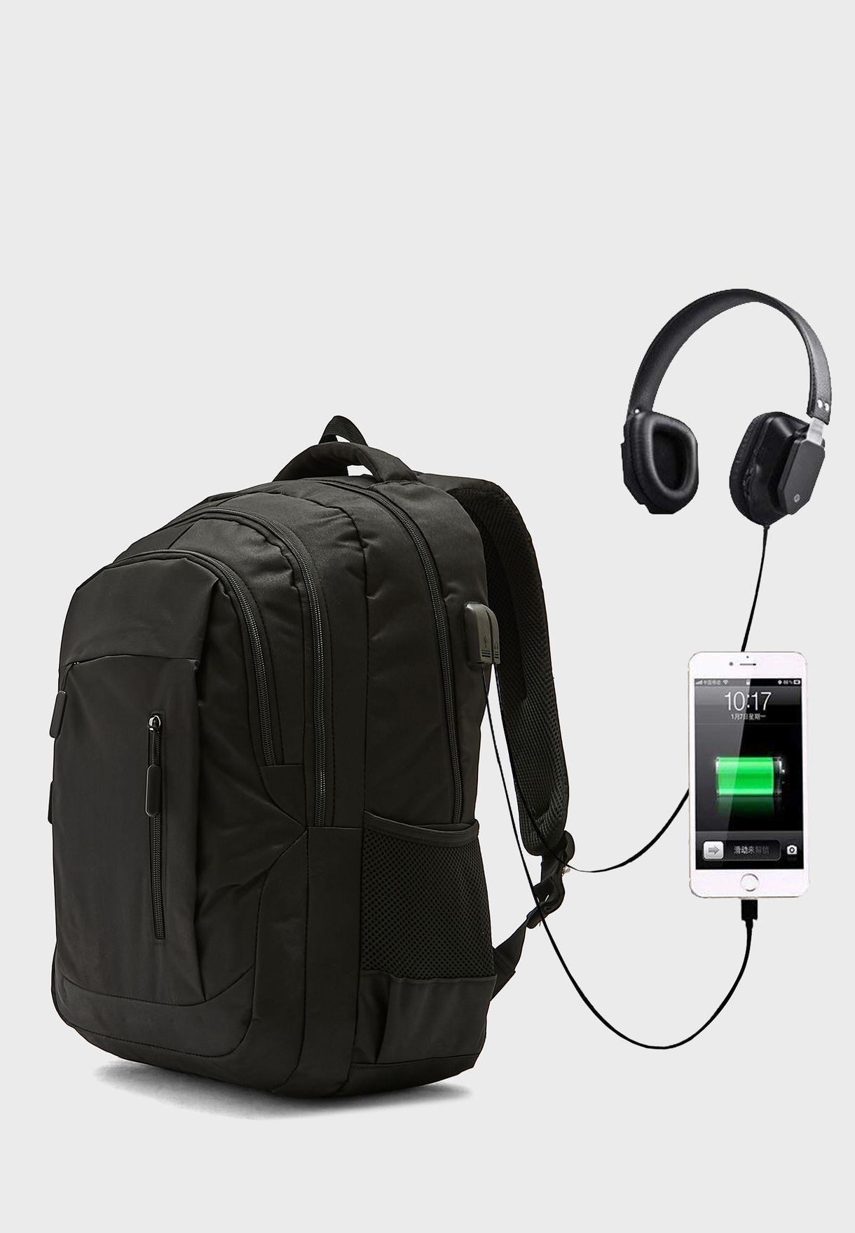 Men's Casual Backpack With Laptop Sleeve