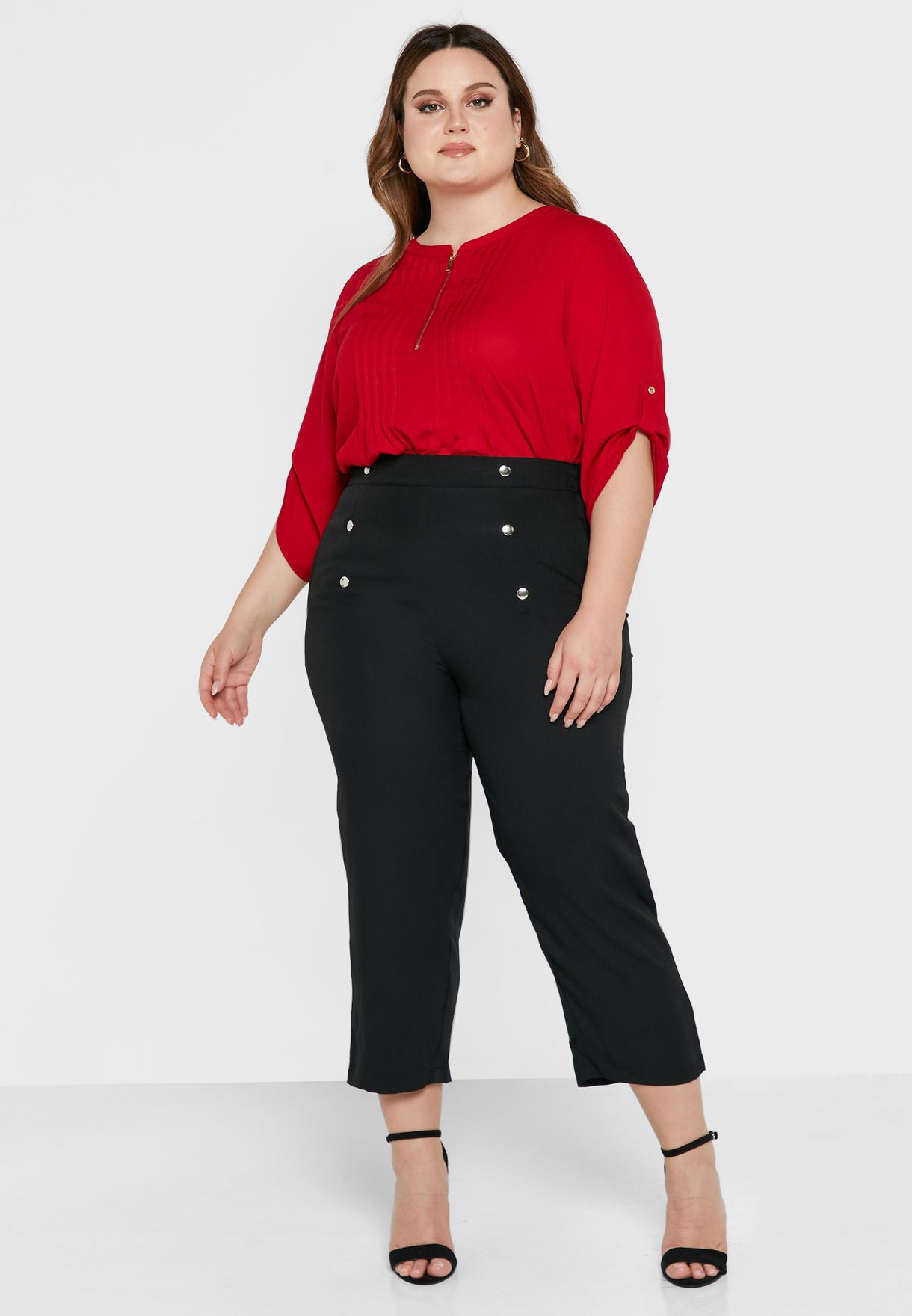 Buttoned Front Trousers