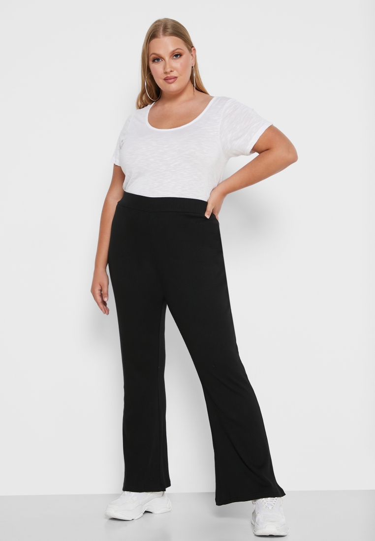 Buy SIMPLY BE Blue Flared Tailored Trousers 16  Trousers  Tu