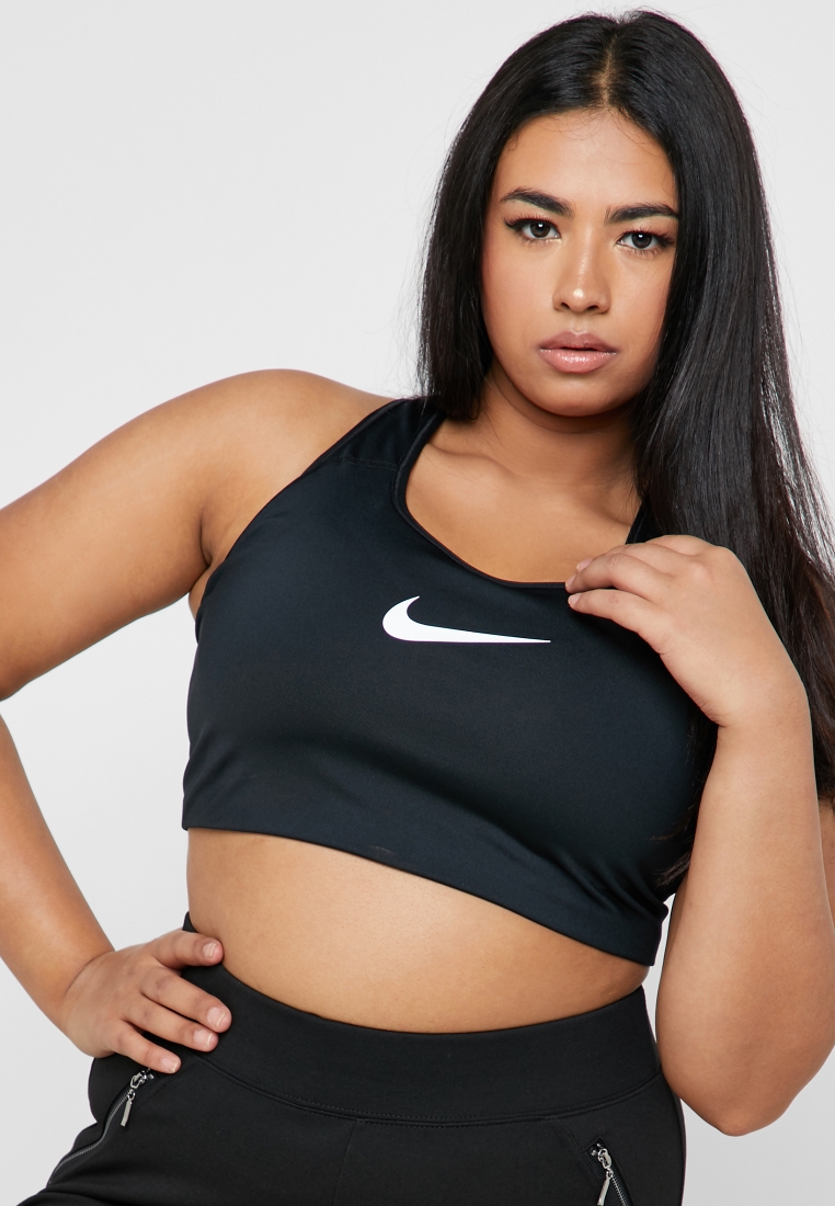 Nike Swoosh Fly Womens High-Support Non-Padded DD0428 010 Sports Bra S A-C  BLACK