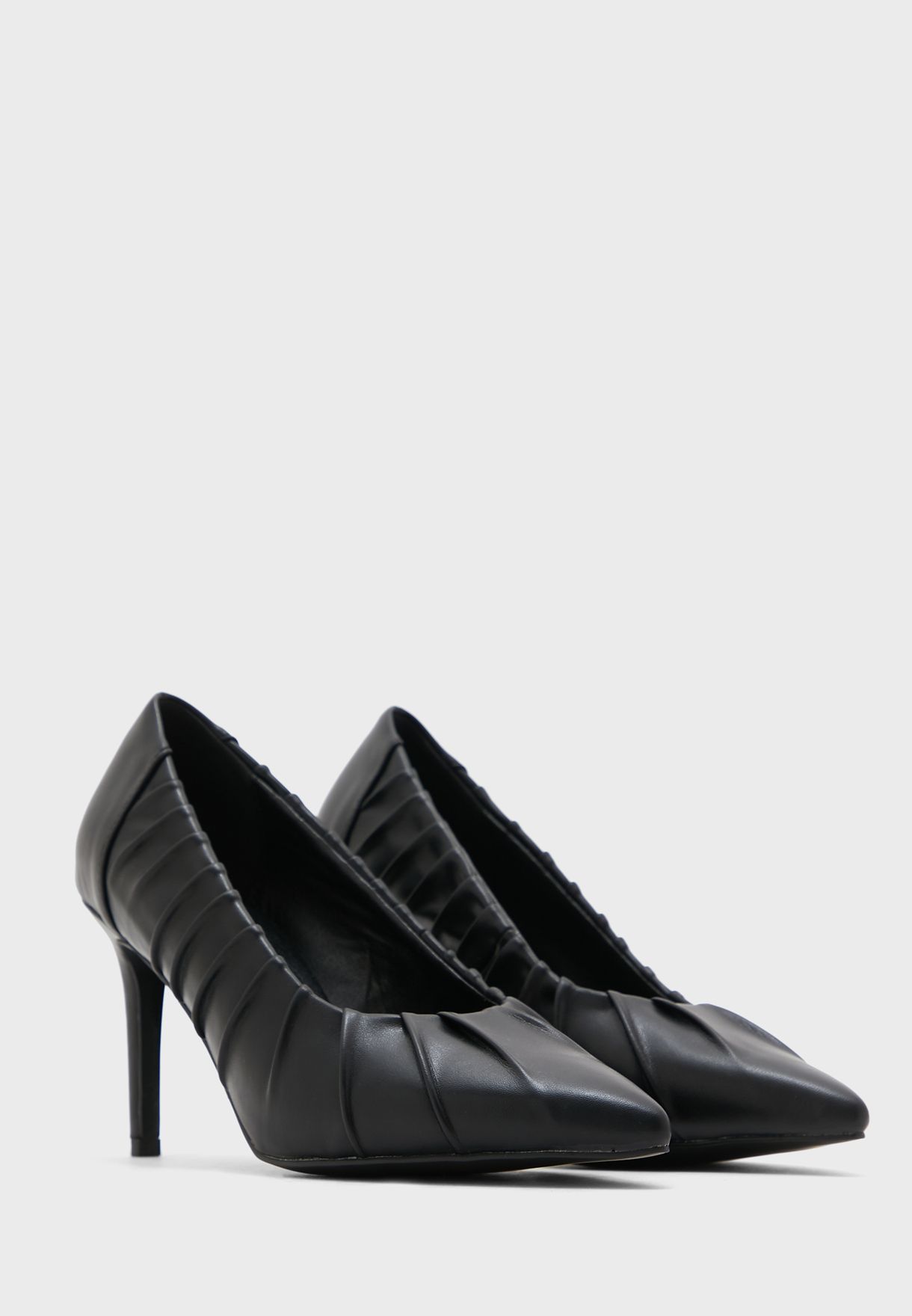 Ruched Pointed Pump 