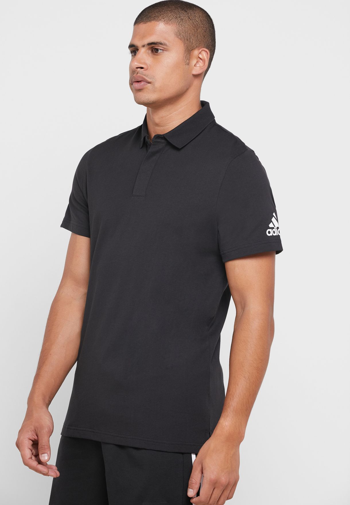 Buy adidas black Must Have Polo for Men 