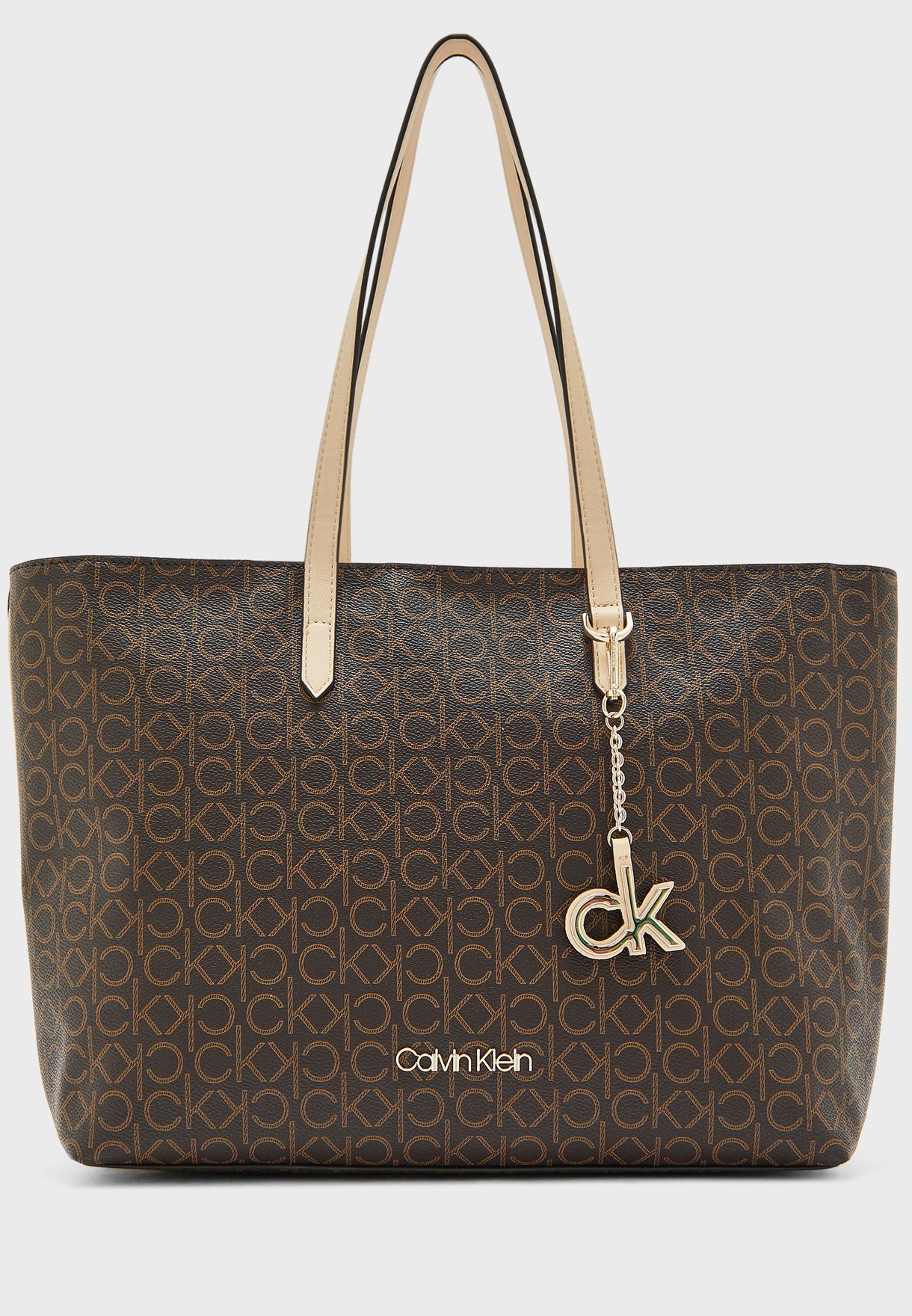 snor Ja klep Buy Calvin Klein brown Logo Printed Shopper for Women in MENA, Worldwide