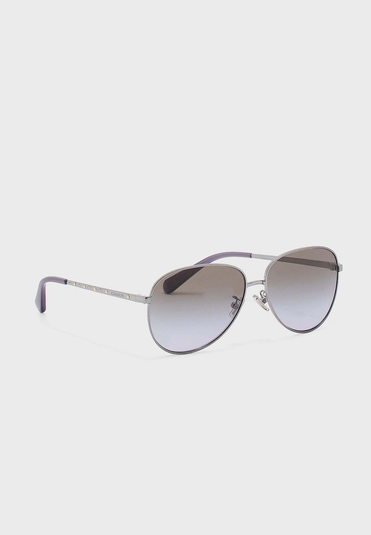 coach silver aviator sunglasses