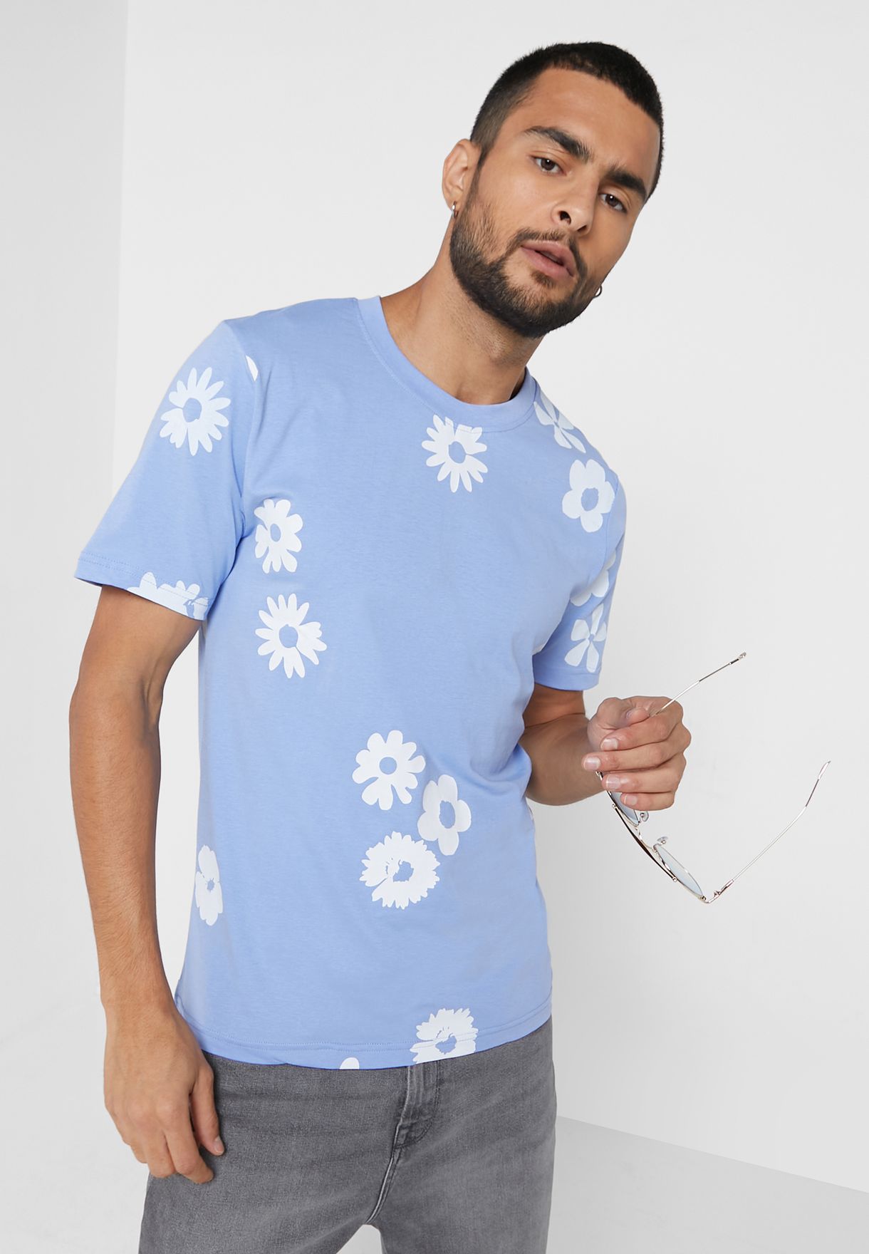 Floral Print T Shirt