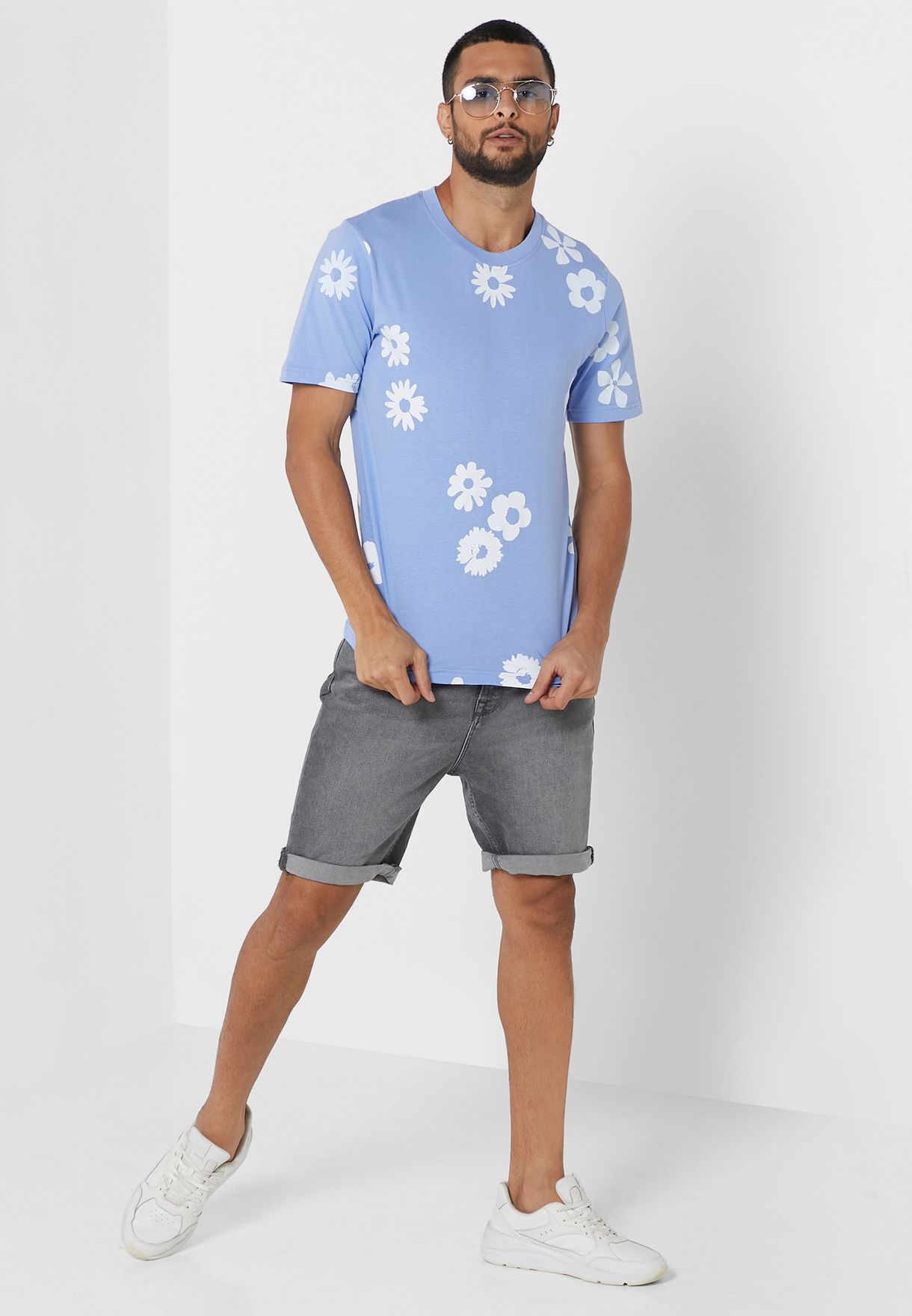 Floral Print T Shirt