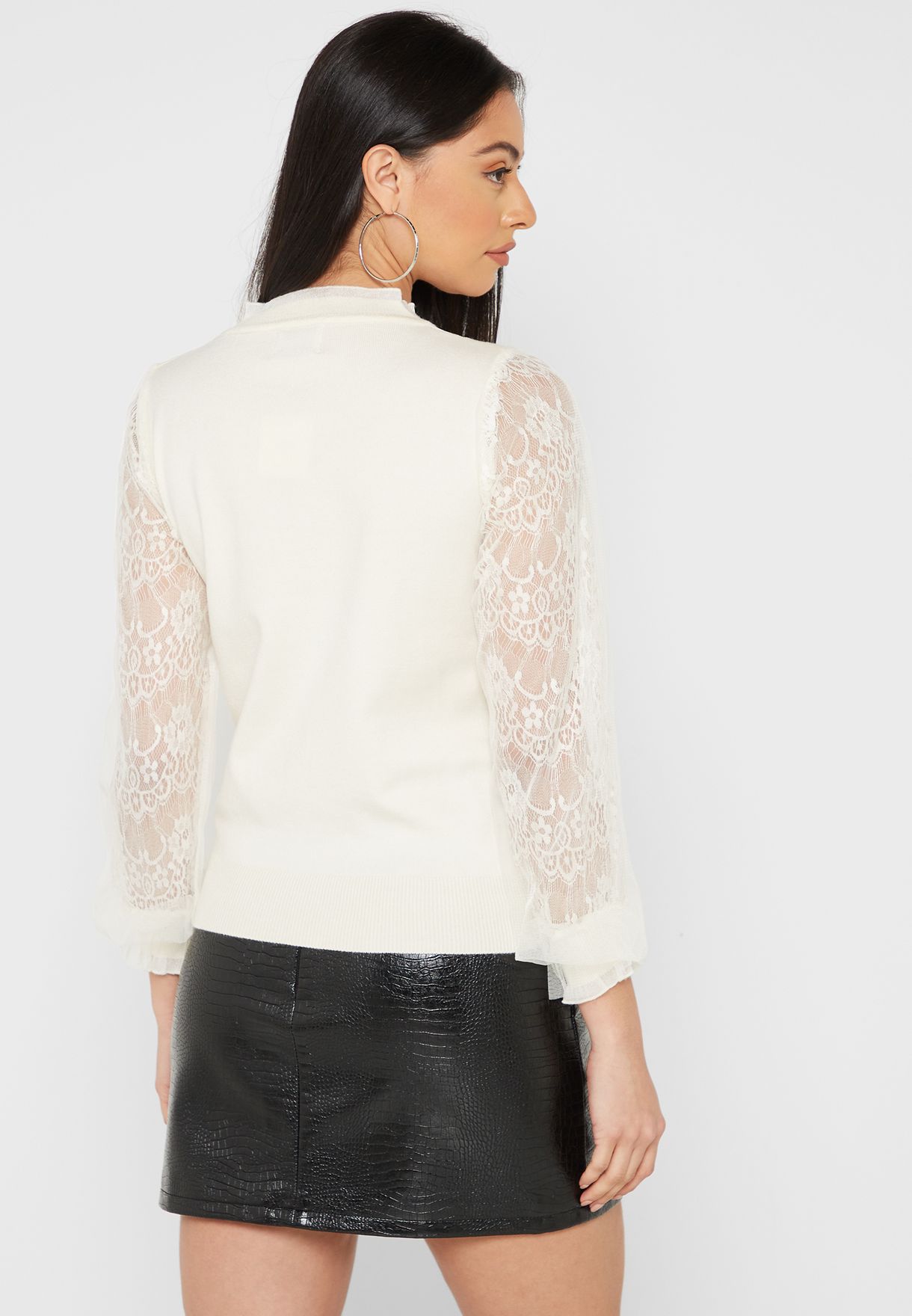 Lace Sleeve Jumper
