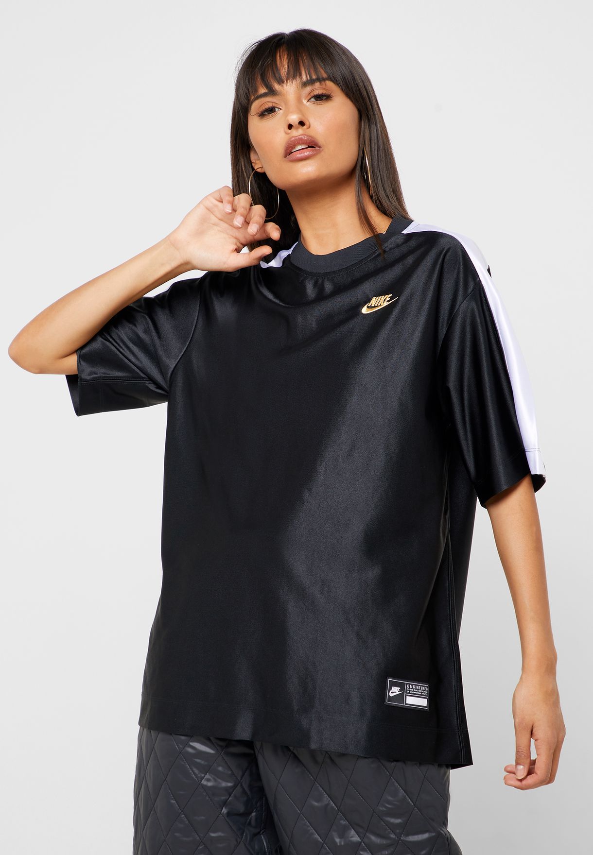 Buy Nike black Glam Dunk T-Shirt for 