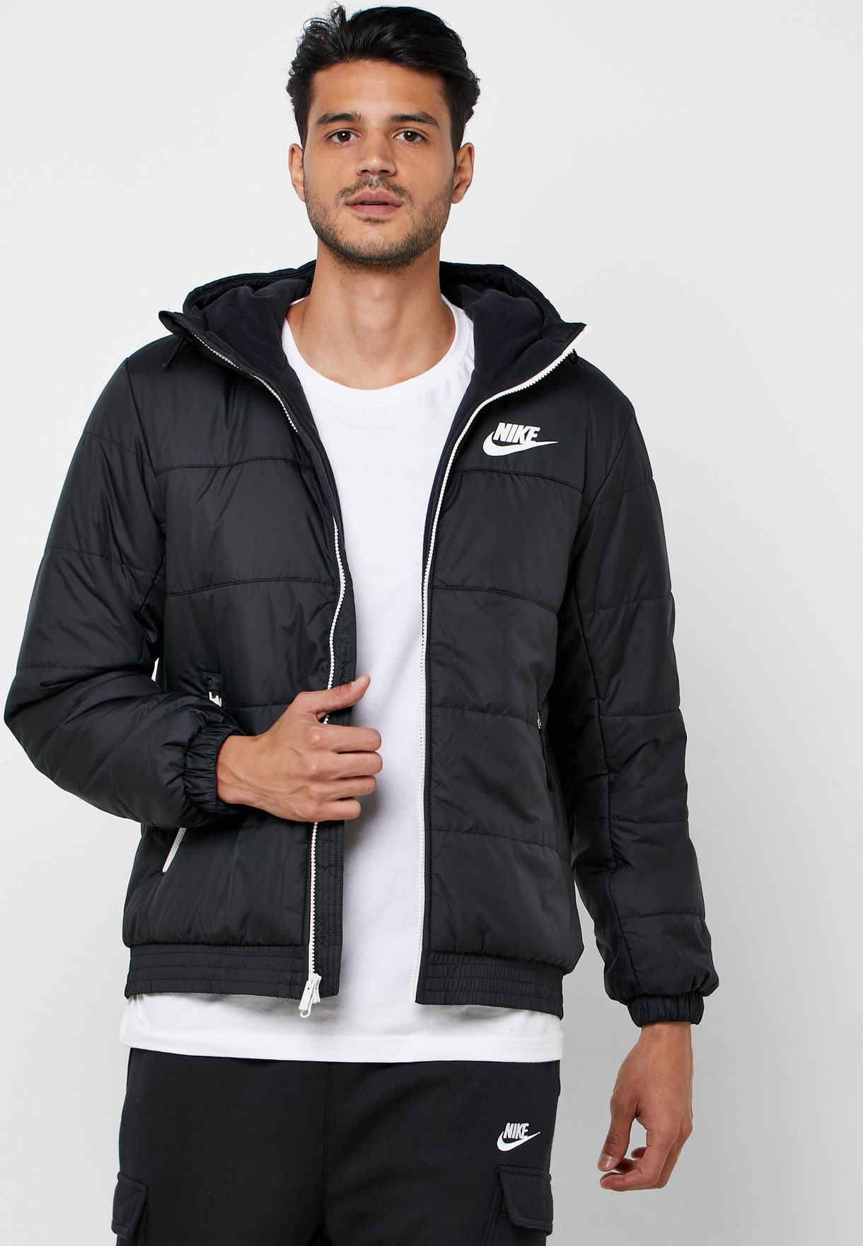 Nike black NSW Synthetic Fill Jacket 