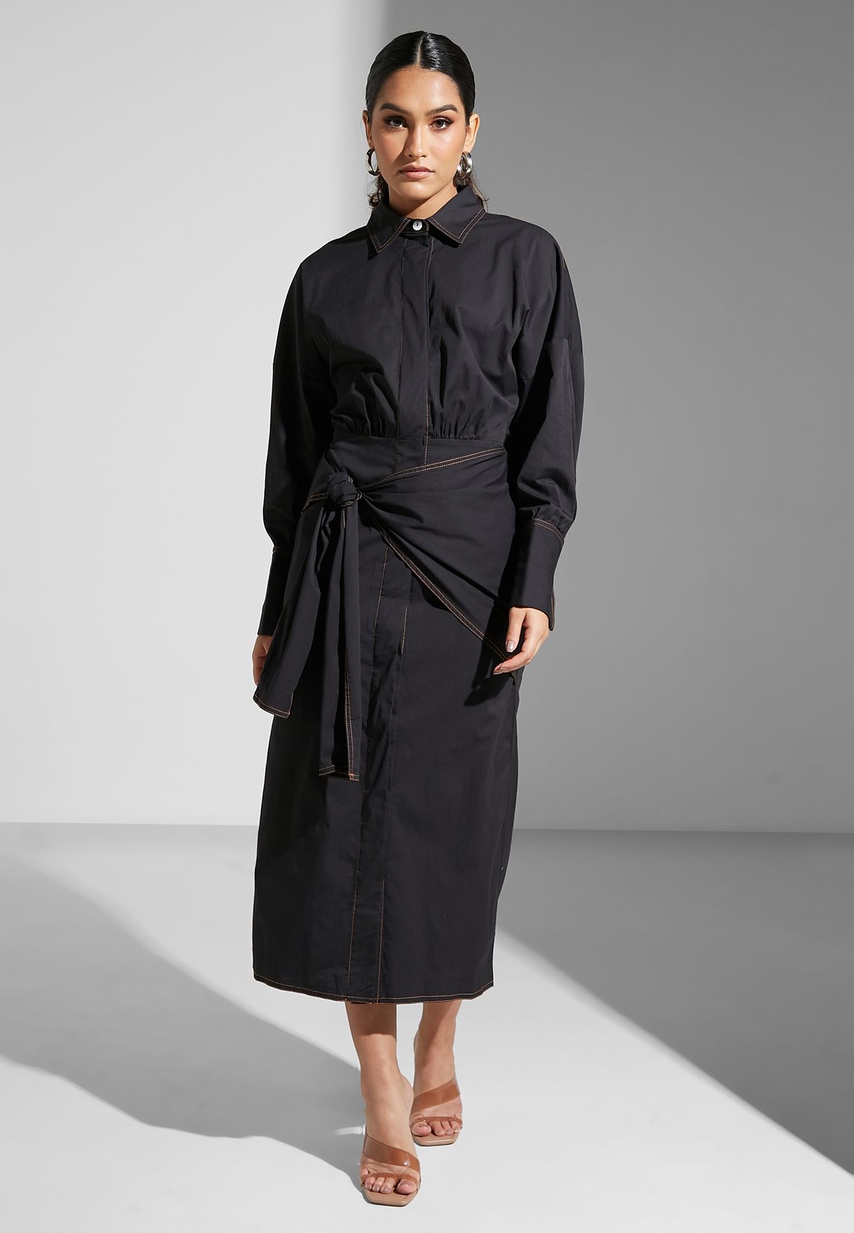 Belted Shirt Dress