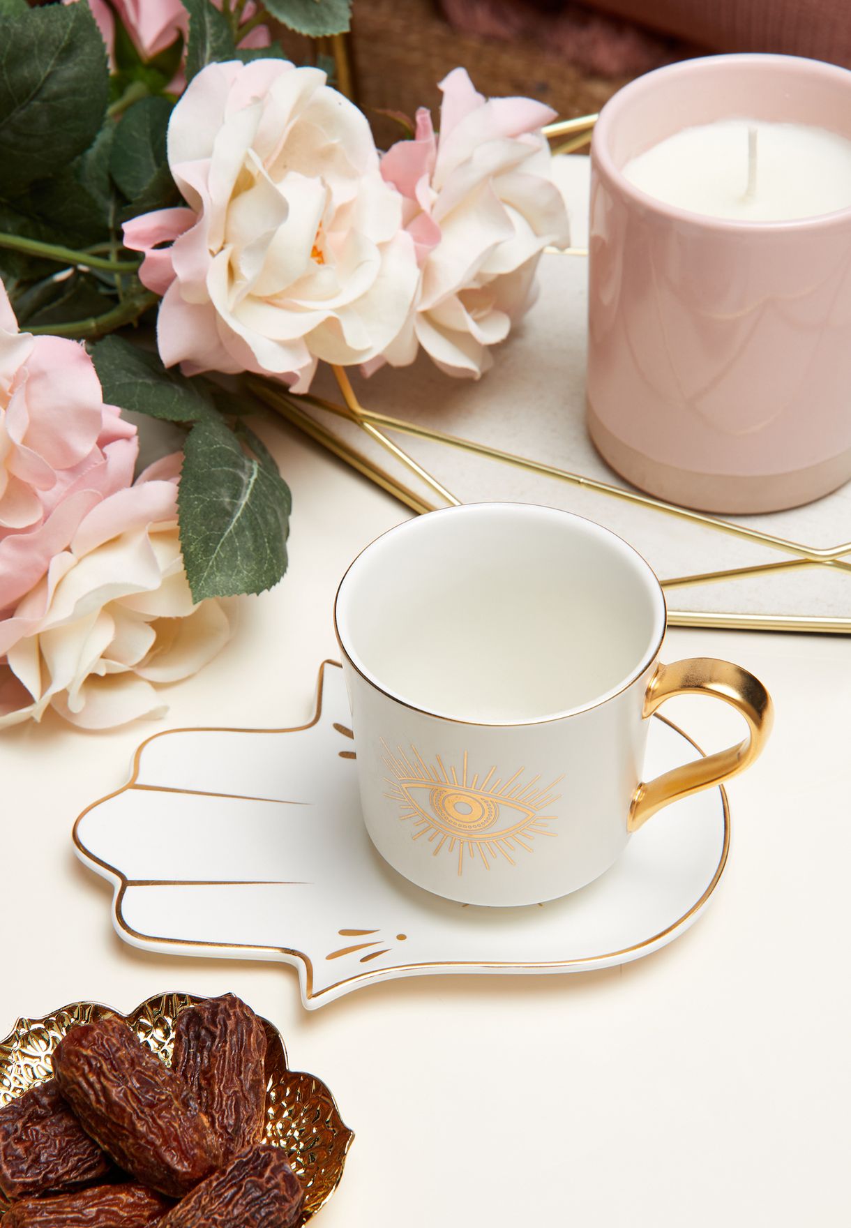 Hamsa Print Mug & Saucer