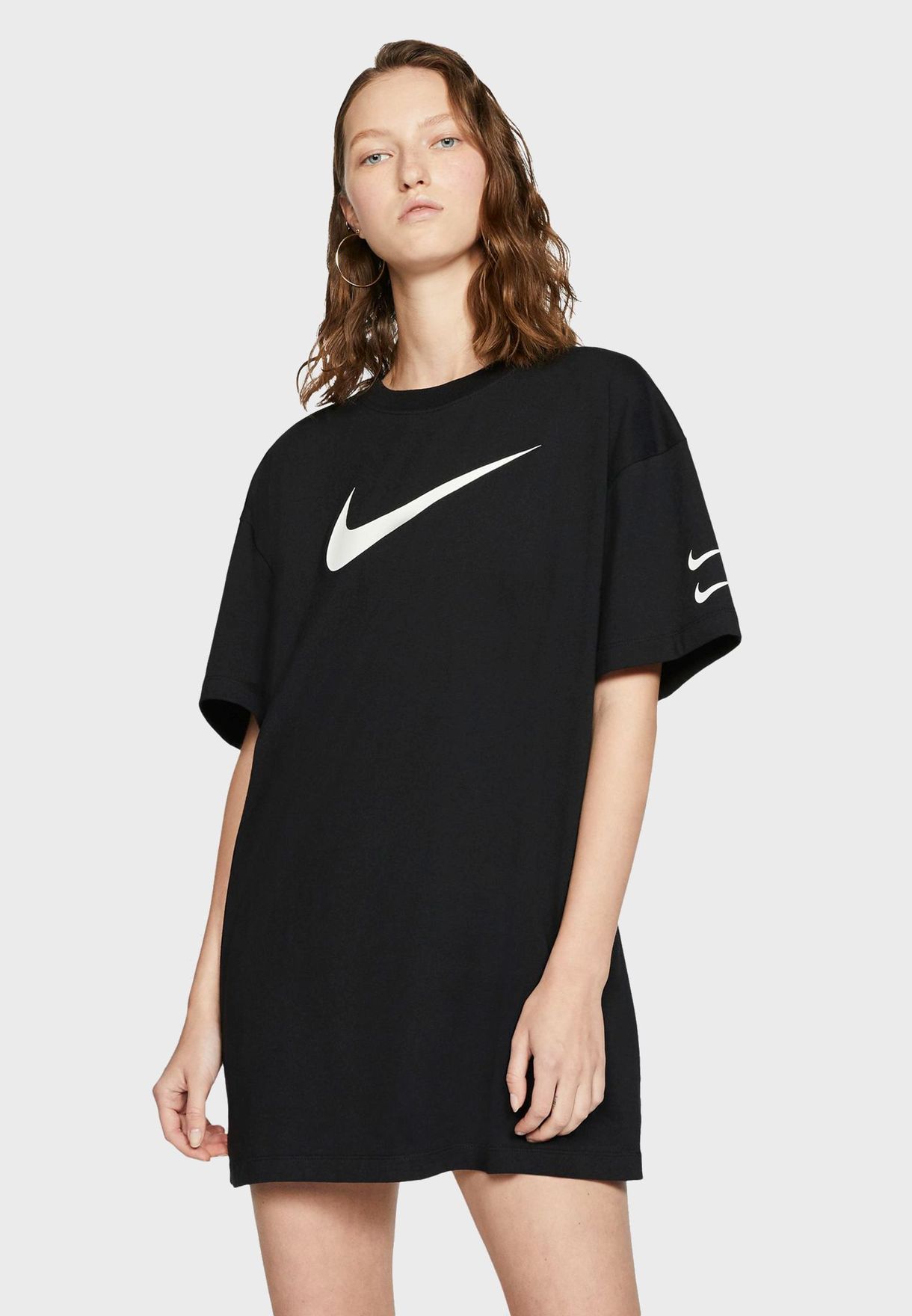 Buy Nike black NSW Swoosh Dress for Kids in Muscat, Salalah