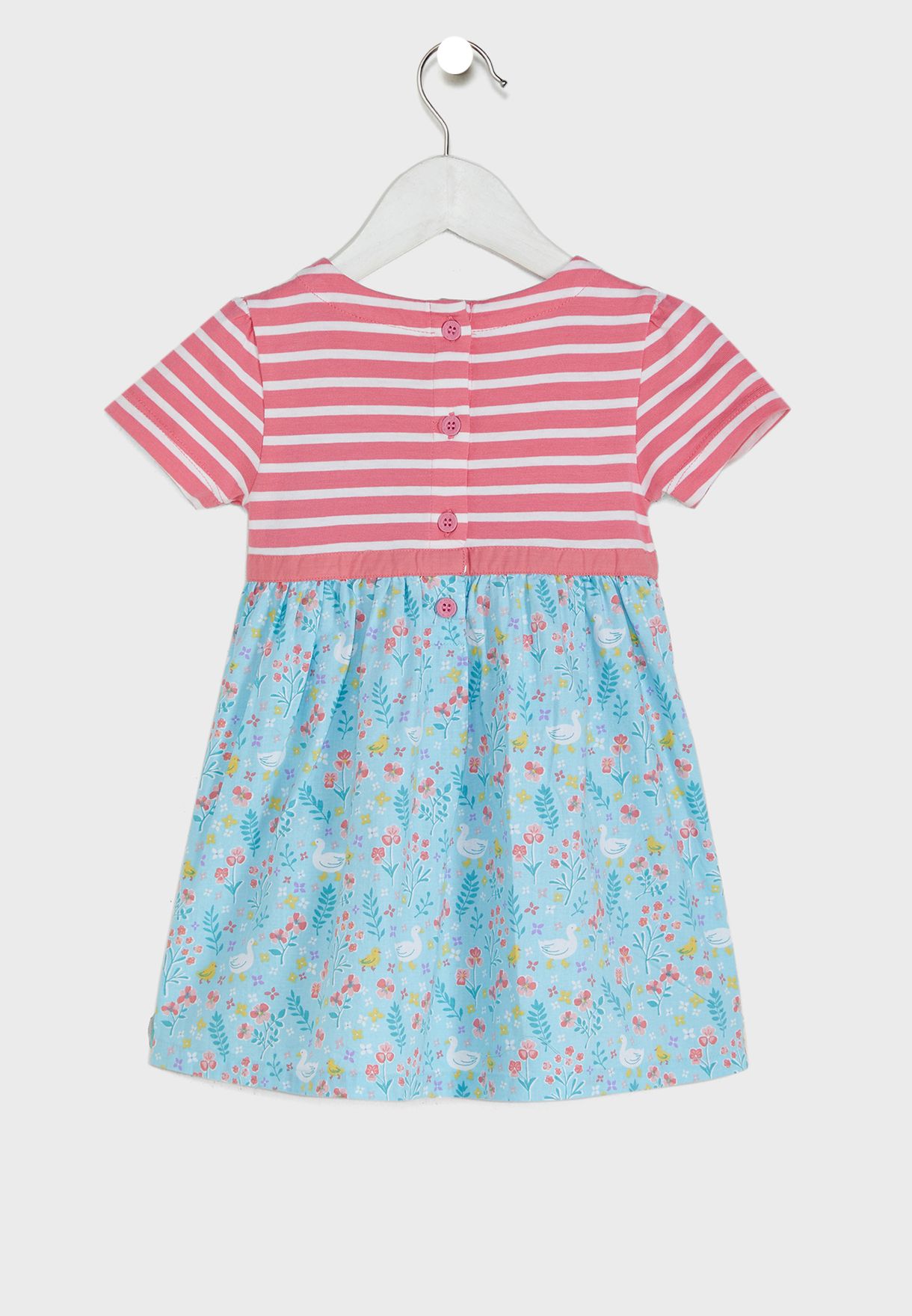 Kids Duck Floral Mix And Match Dress