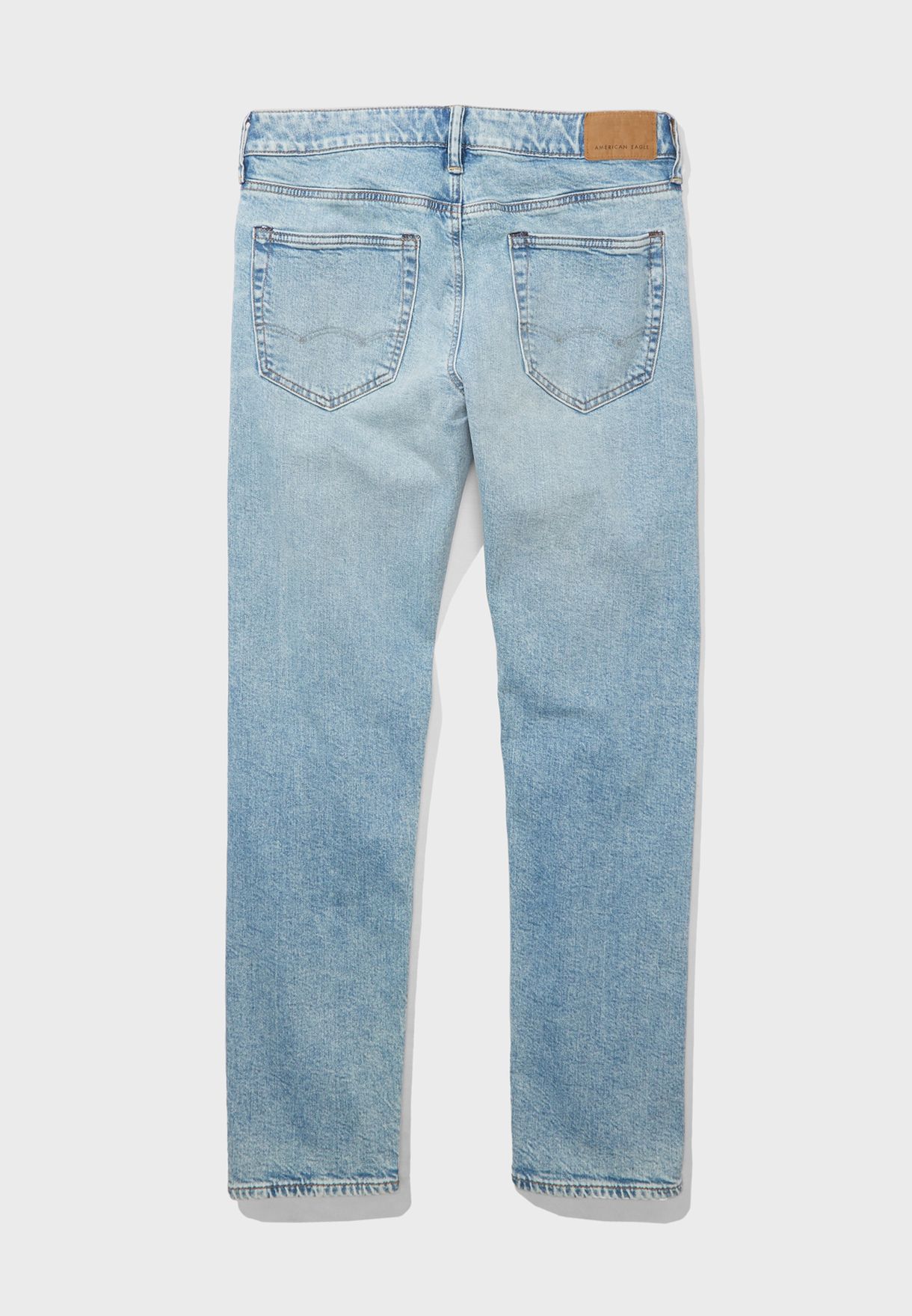Light Wash Straight Fit Jeans