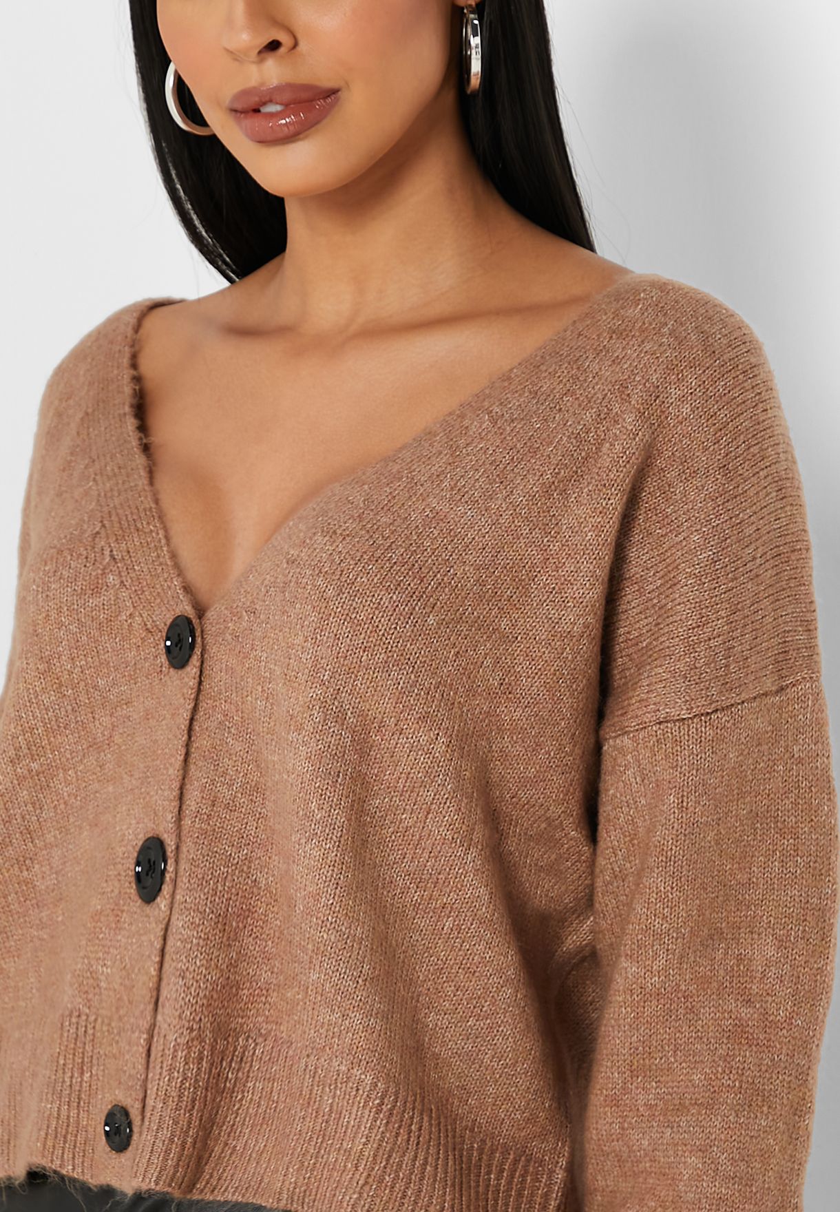 Oversized Button Down Cardigan