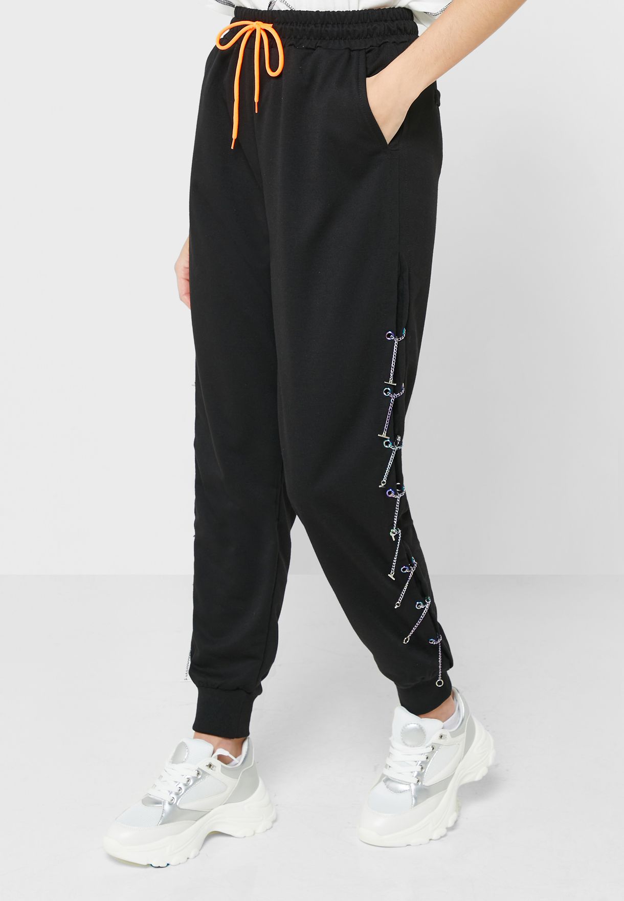 Contrast Side Panel Joggers