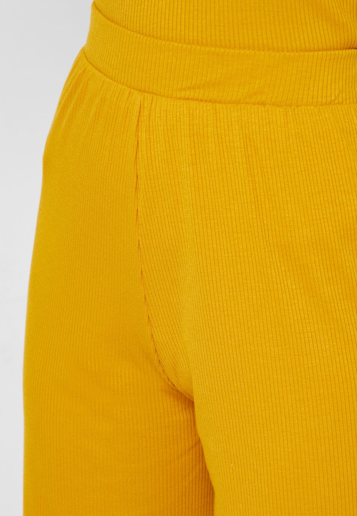 yellow culotte pants