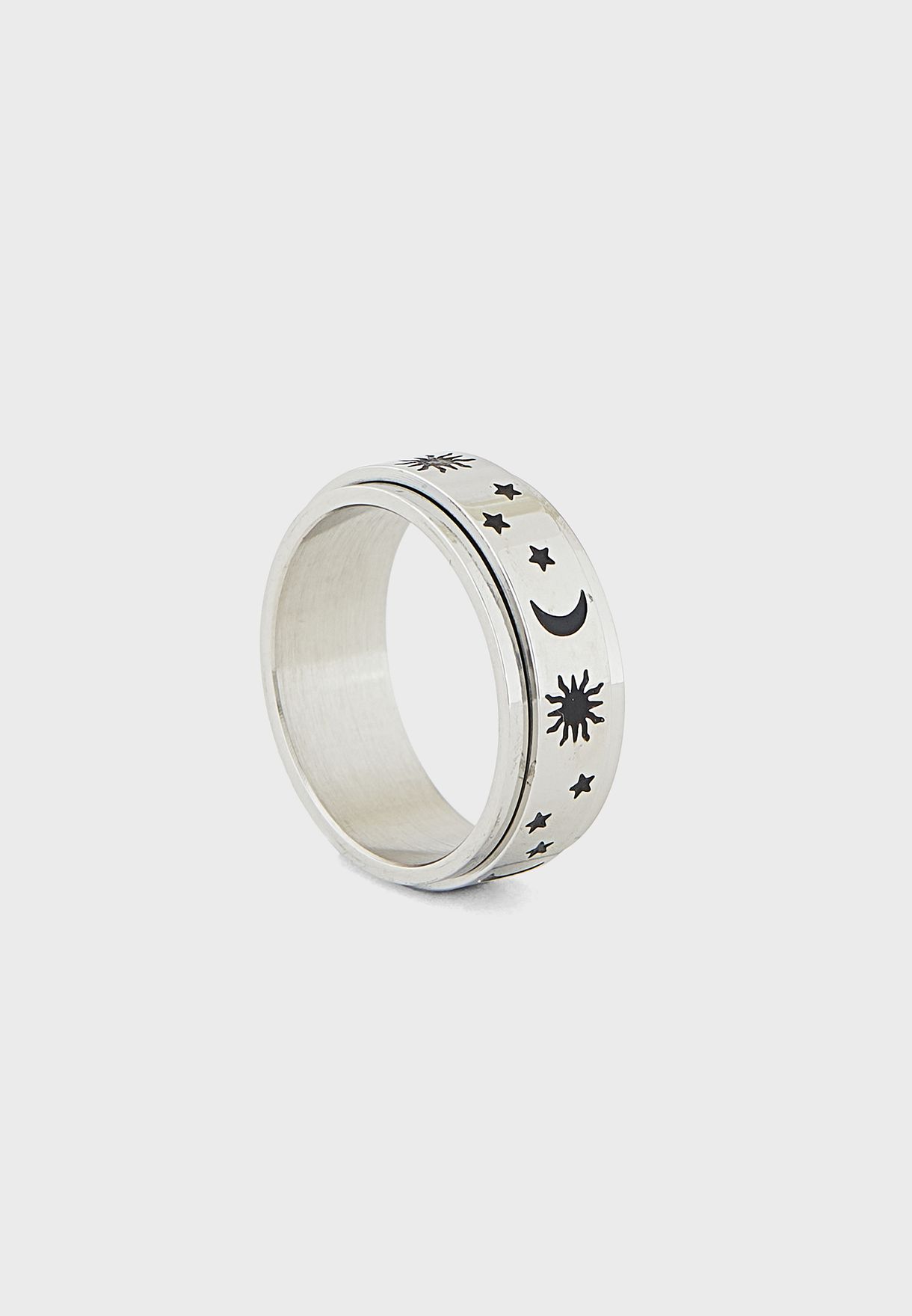 Stainless Steel Celestial Ring