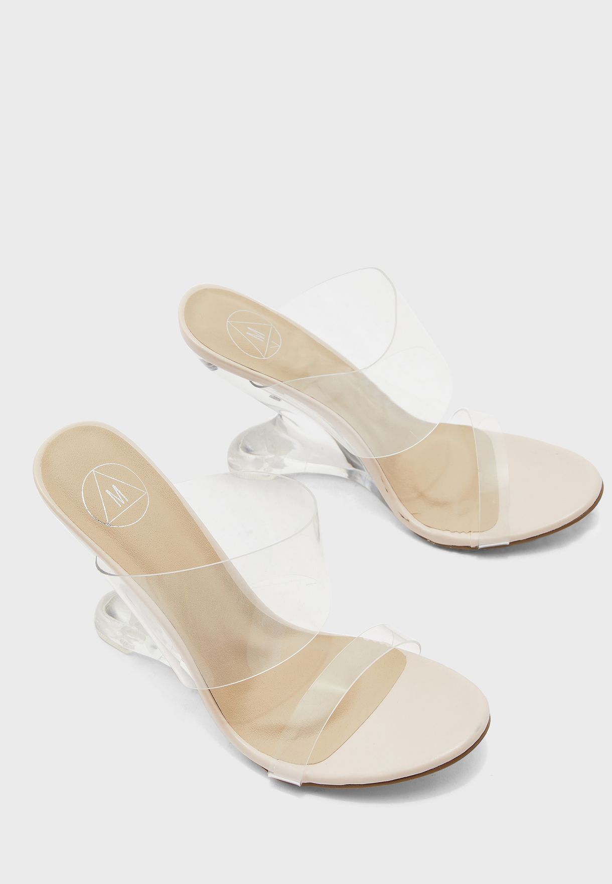 Buy Missguided clear Extreme Curve Clear Wedge Sandals for Women in ...