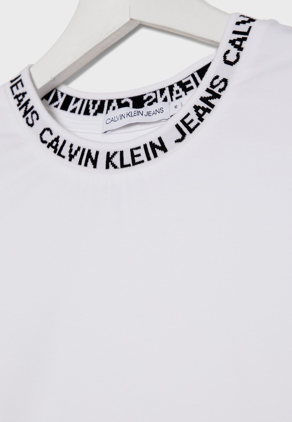 calvin klein jeans logo intarsia