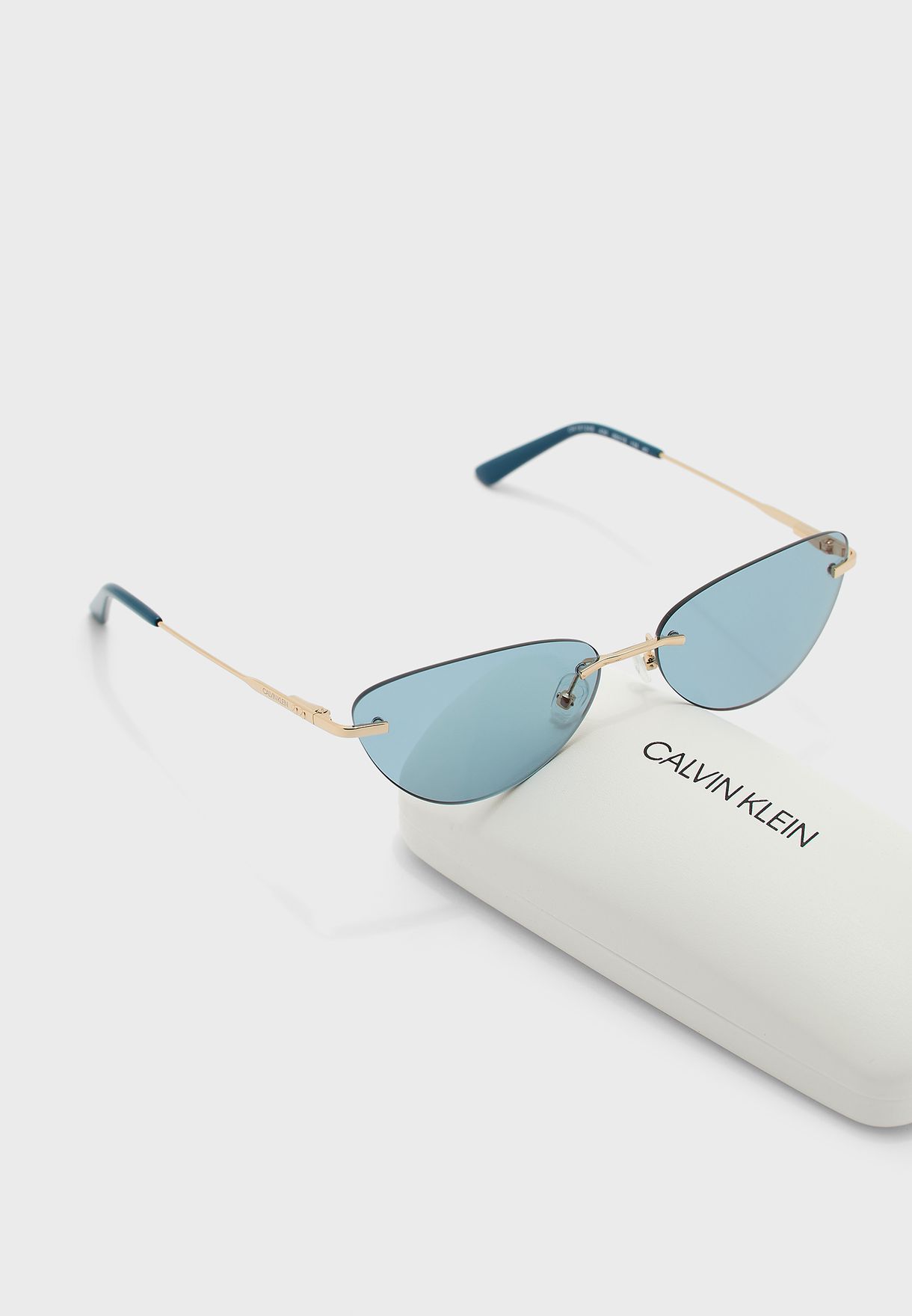 Buy Calvin Klein blue Ck19124S Cat Eye Sunglasses for Women in Riyadh,  Jeddah