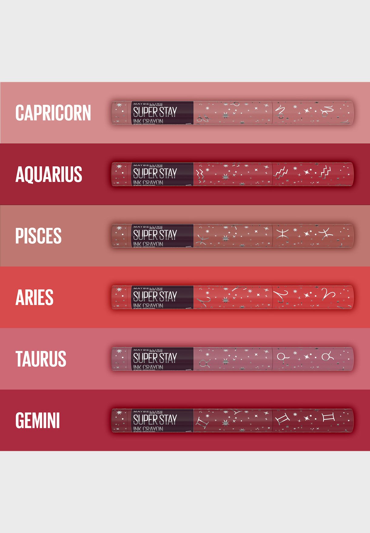 superstay ink crayon zodiac