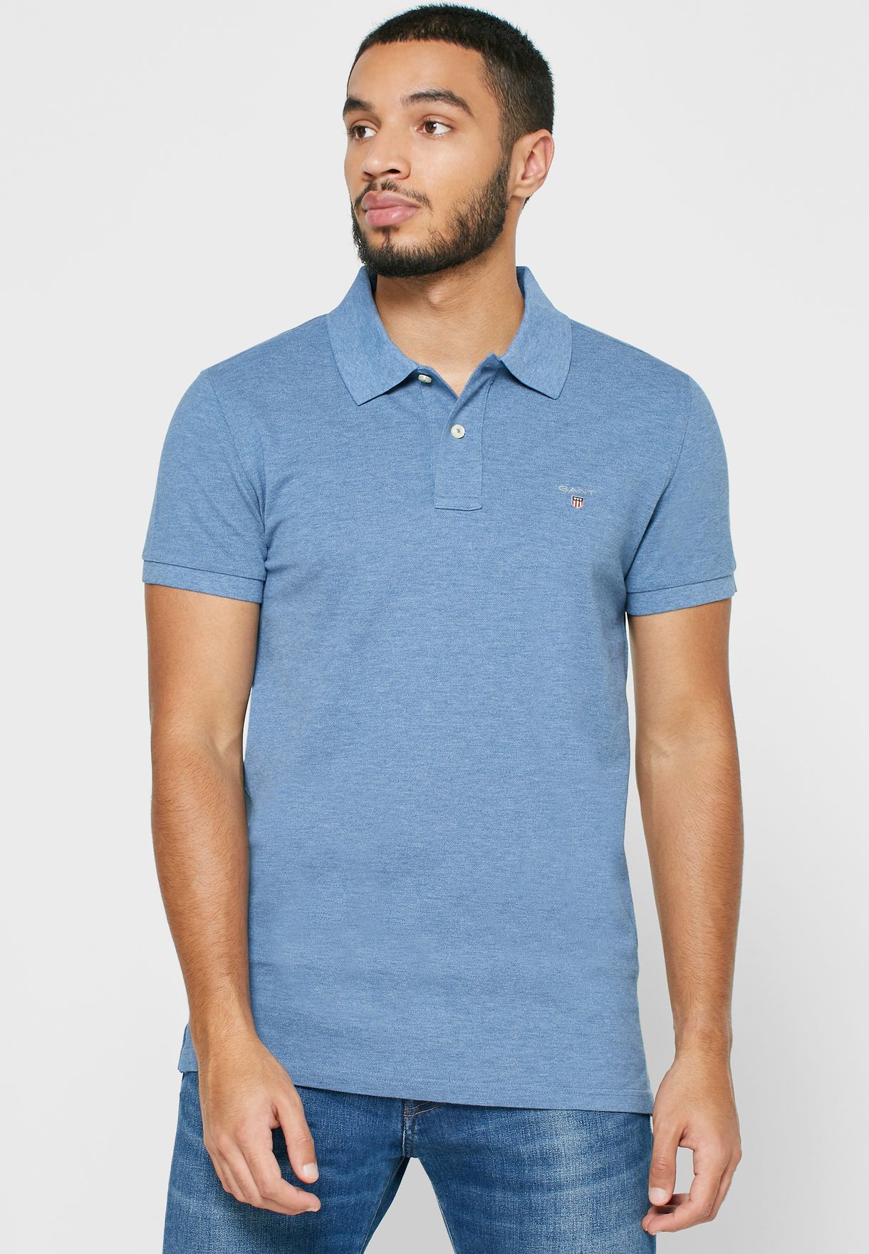 gant slim fit polo