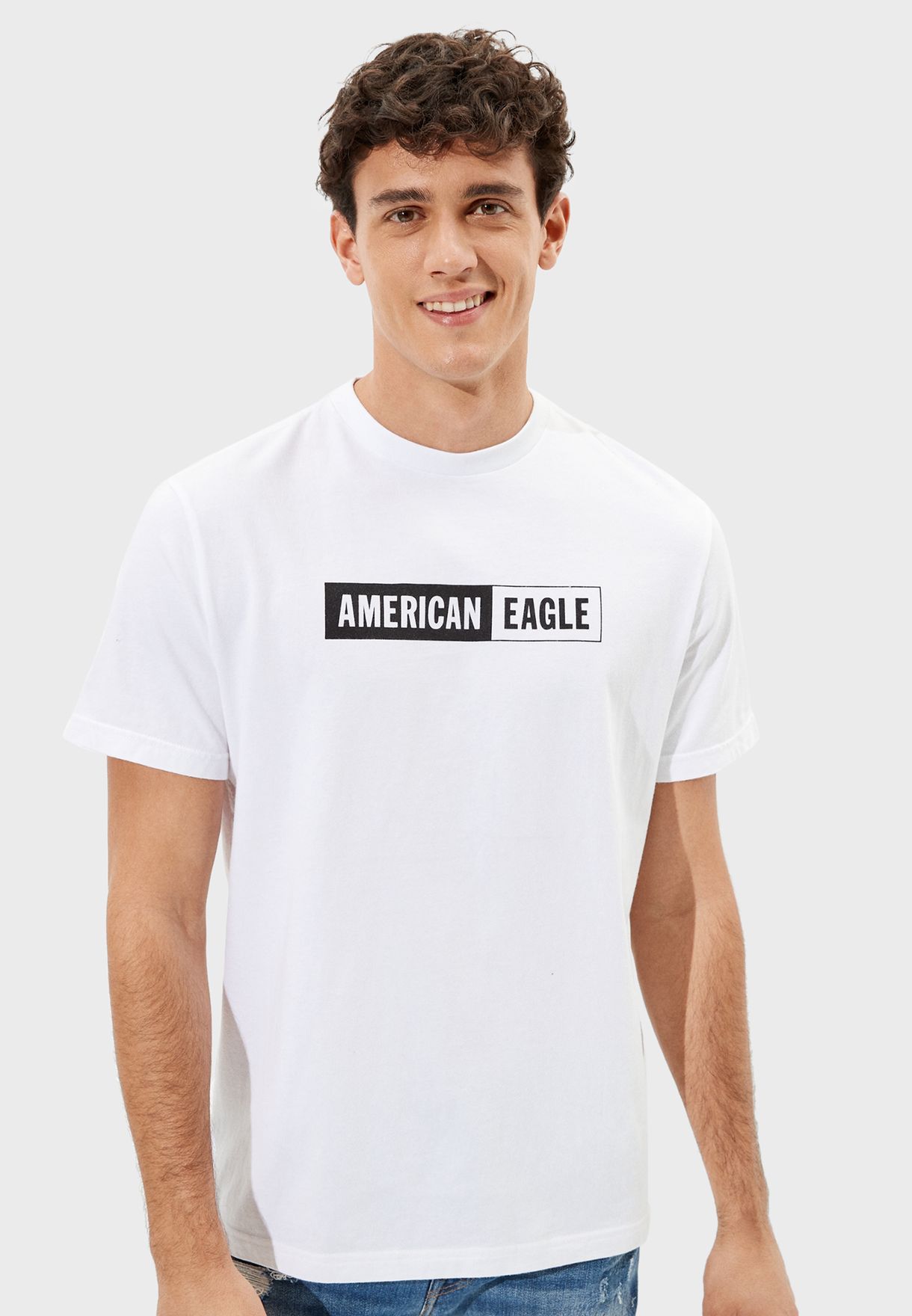american eagle white t shirt
