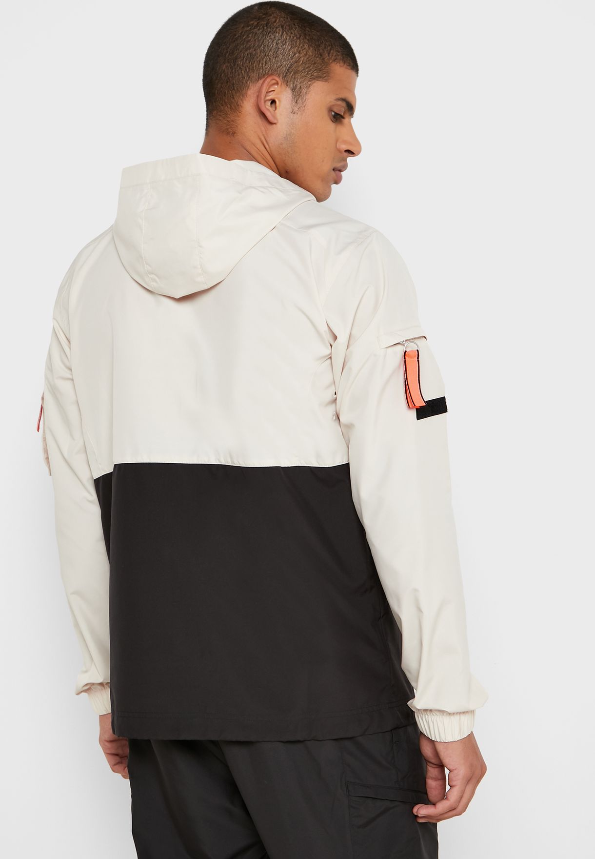 utility hooded jacket