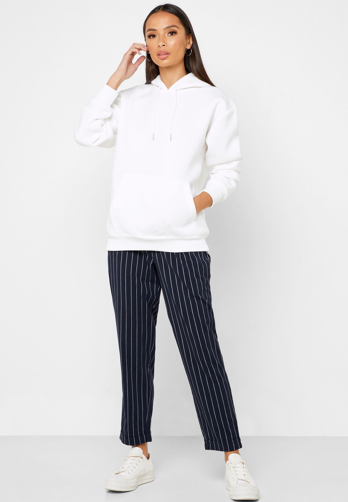 forever 21 blue and white striped pants