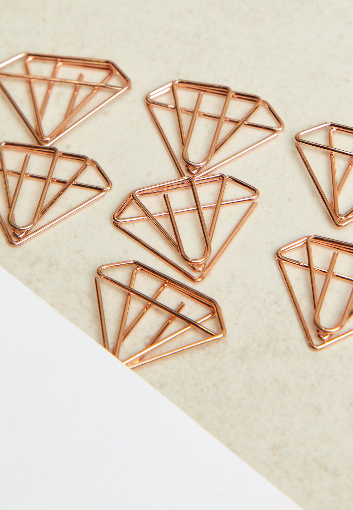 8 Piece Diamond Shaped Paper Clips