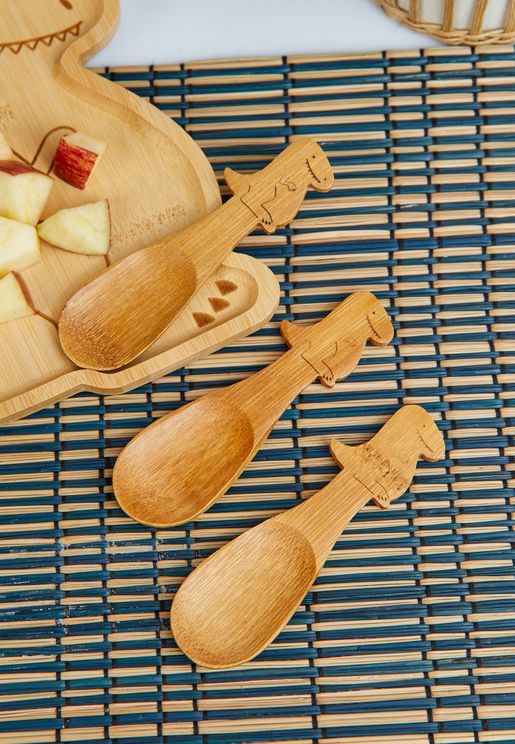 T-Rex Bamboo Spoons - Set Of 3