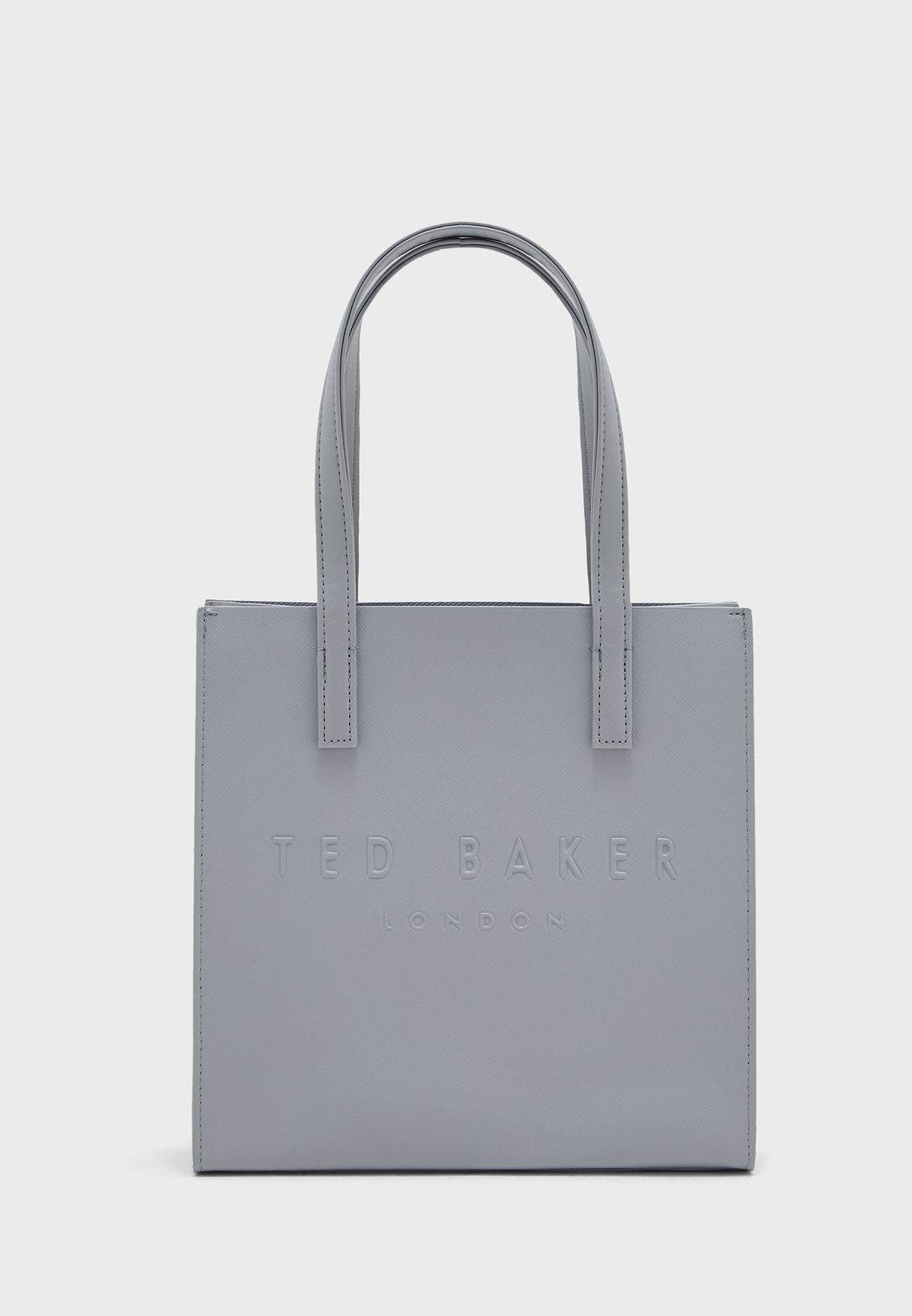 Buy Ted Baker grey Seacon Crosshatch Small Icon Tote Bag for Women in ...