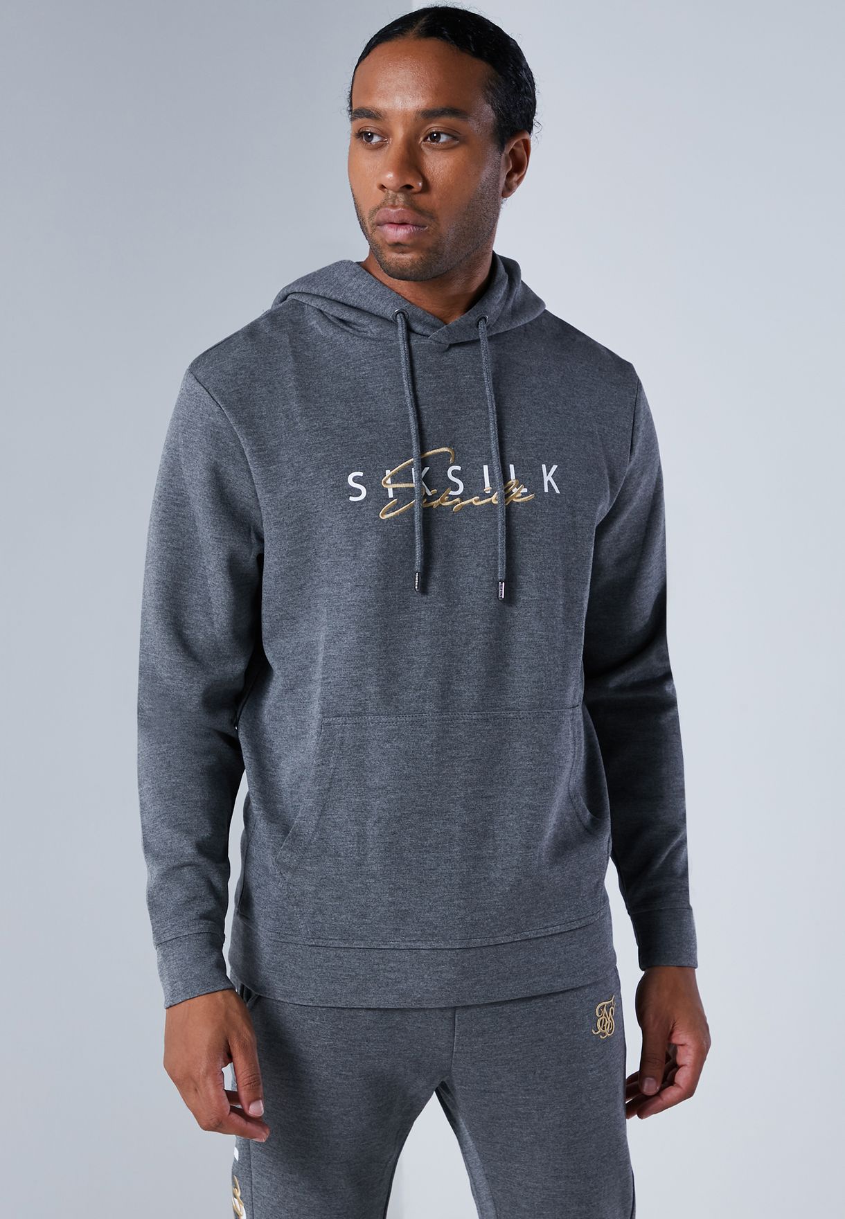 sik silk grey hoodie