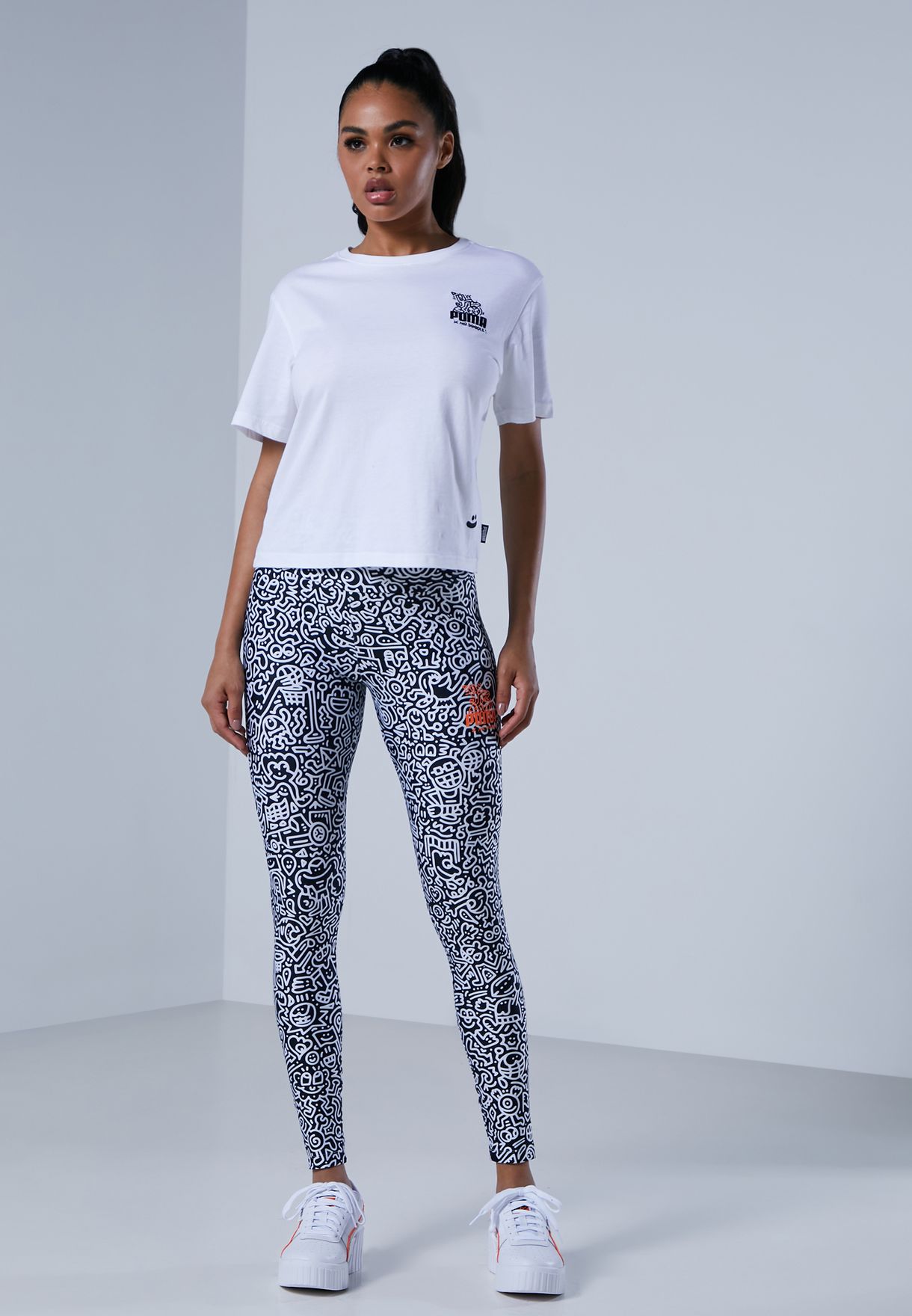 puma mr doodle leggings