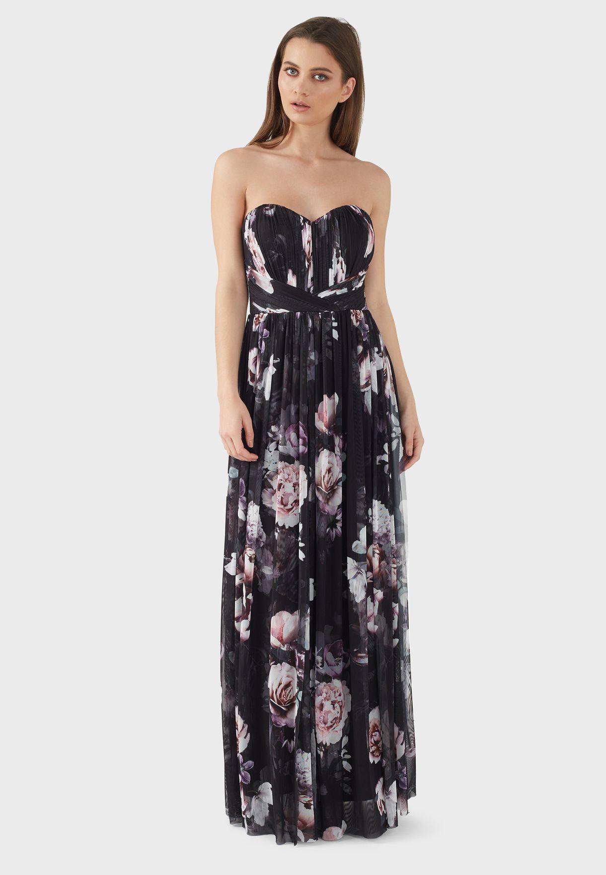 lipsy bandeau maxi dress