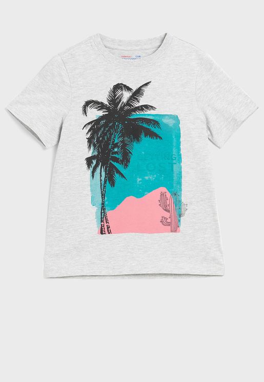 Kids Palm Print T-Shirt