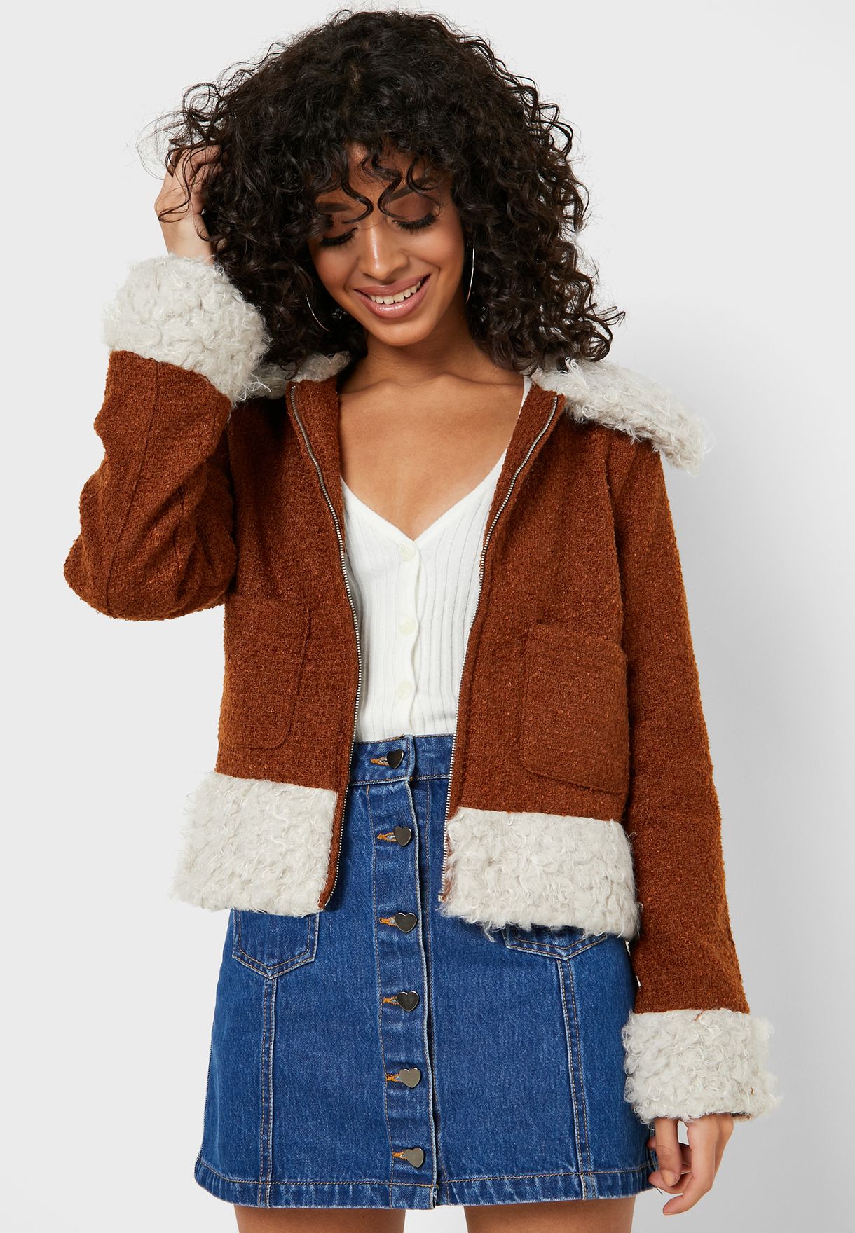 lipsy cold shoulder jumper