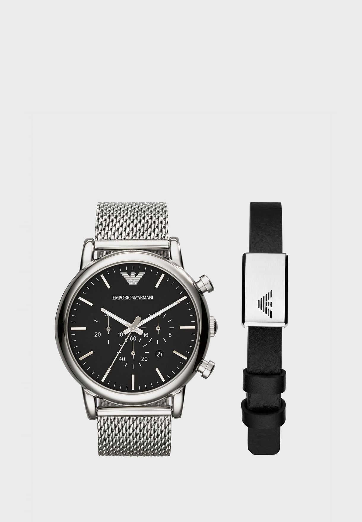 Buy Emporio Armani silver Ar80062Set Analog Watch Set for Men in Riyadh ...