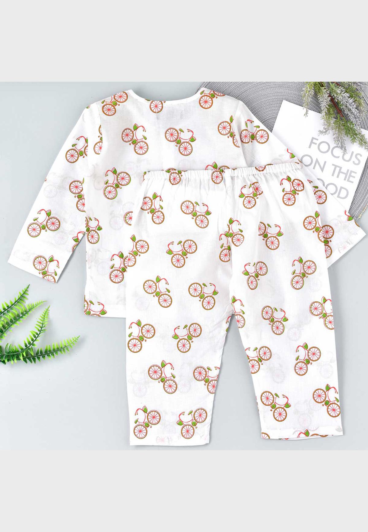 Kids Cycle Print Pyjama Set