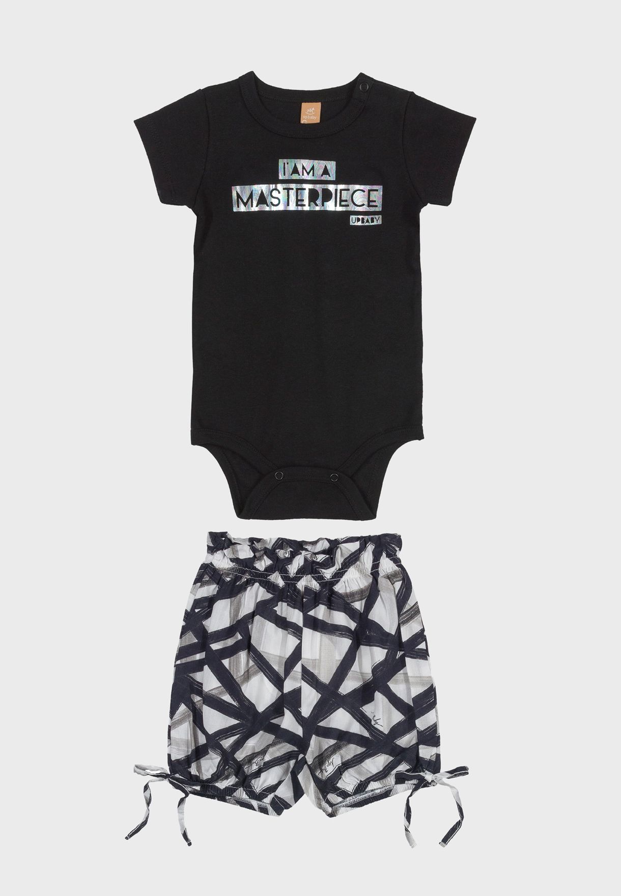 Infant Printed Bodysuit And Shorts Set