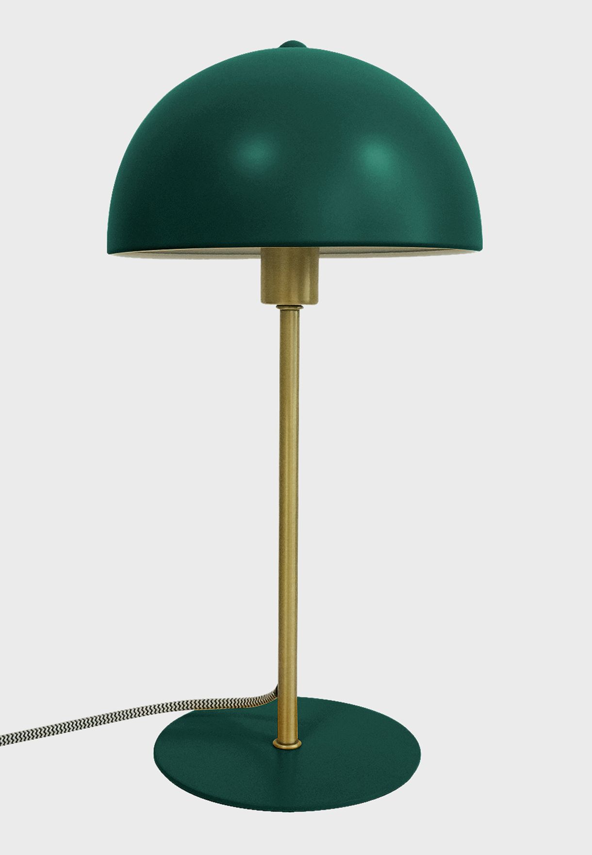Bonnet Dark Green Metal Table Lamp