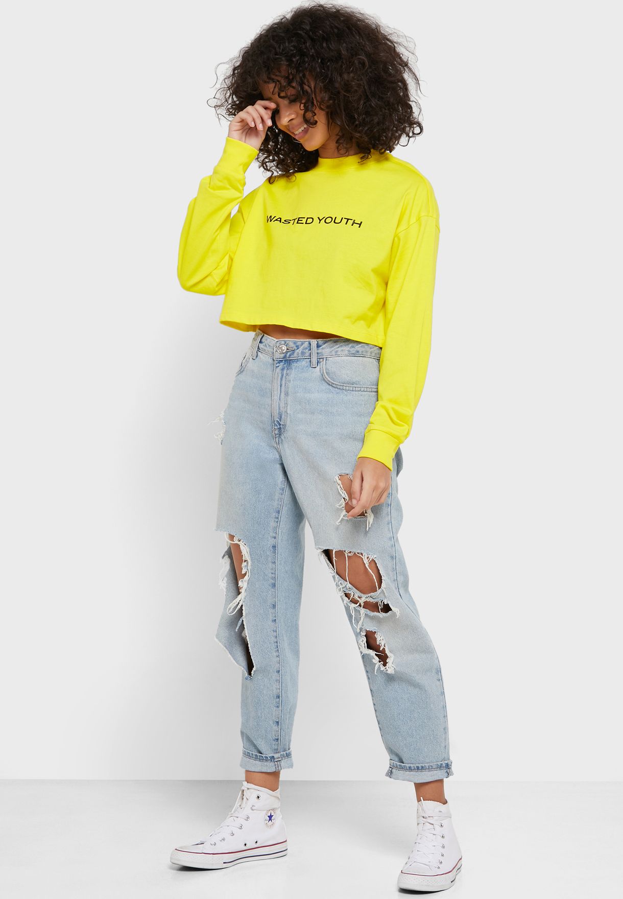 youth yellow sweatshirt