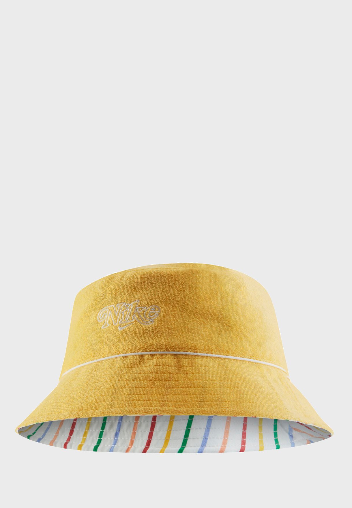Buy Nike yellow NSW Retro Bucket Hat 