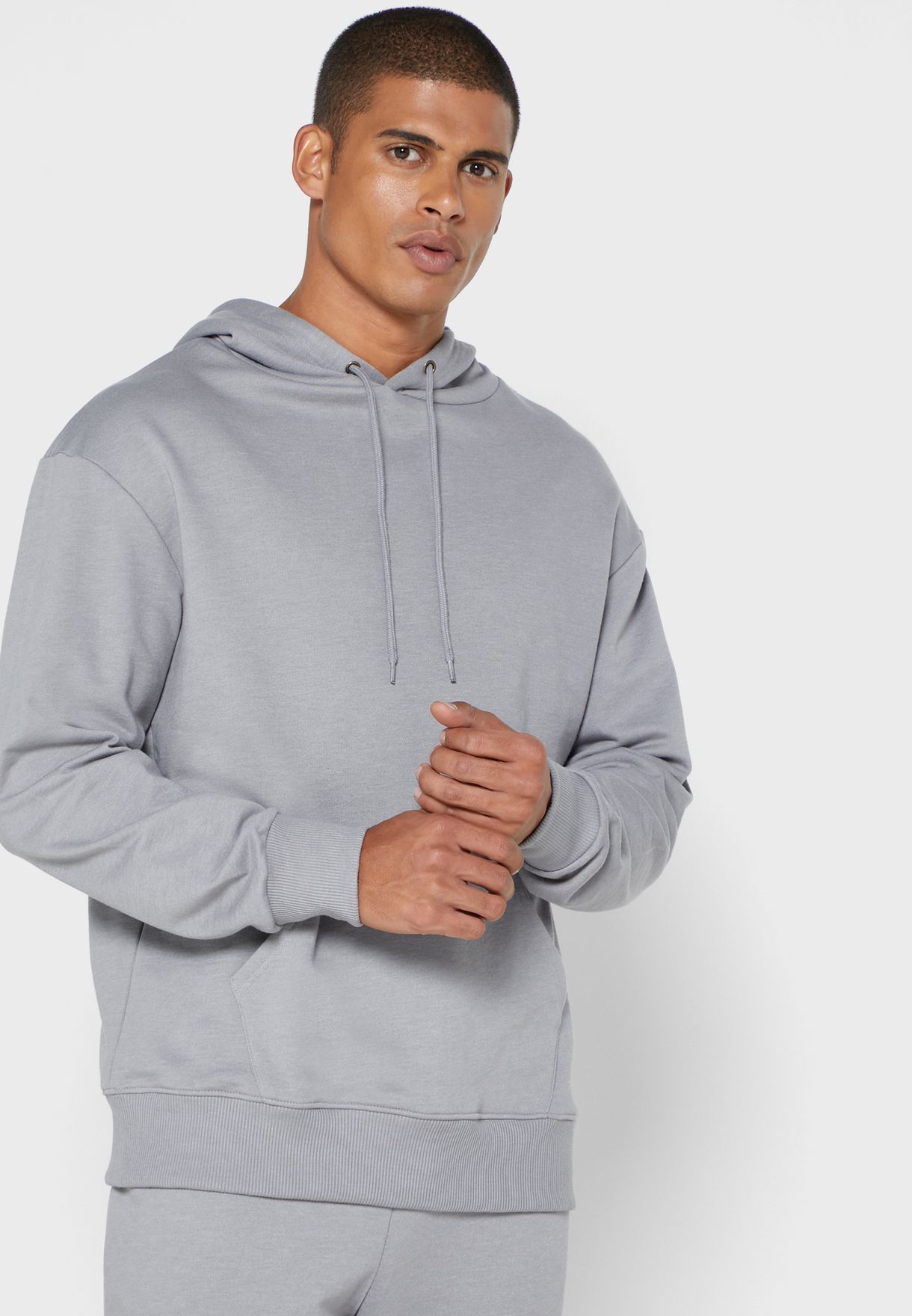 grey oversized hoodie