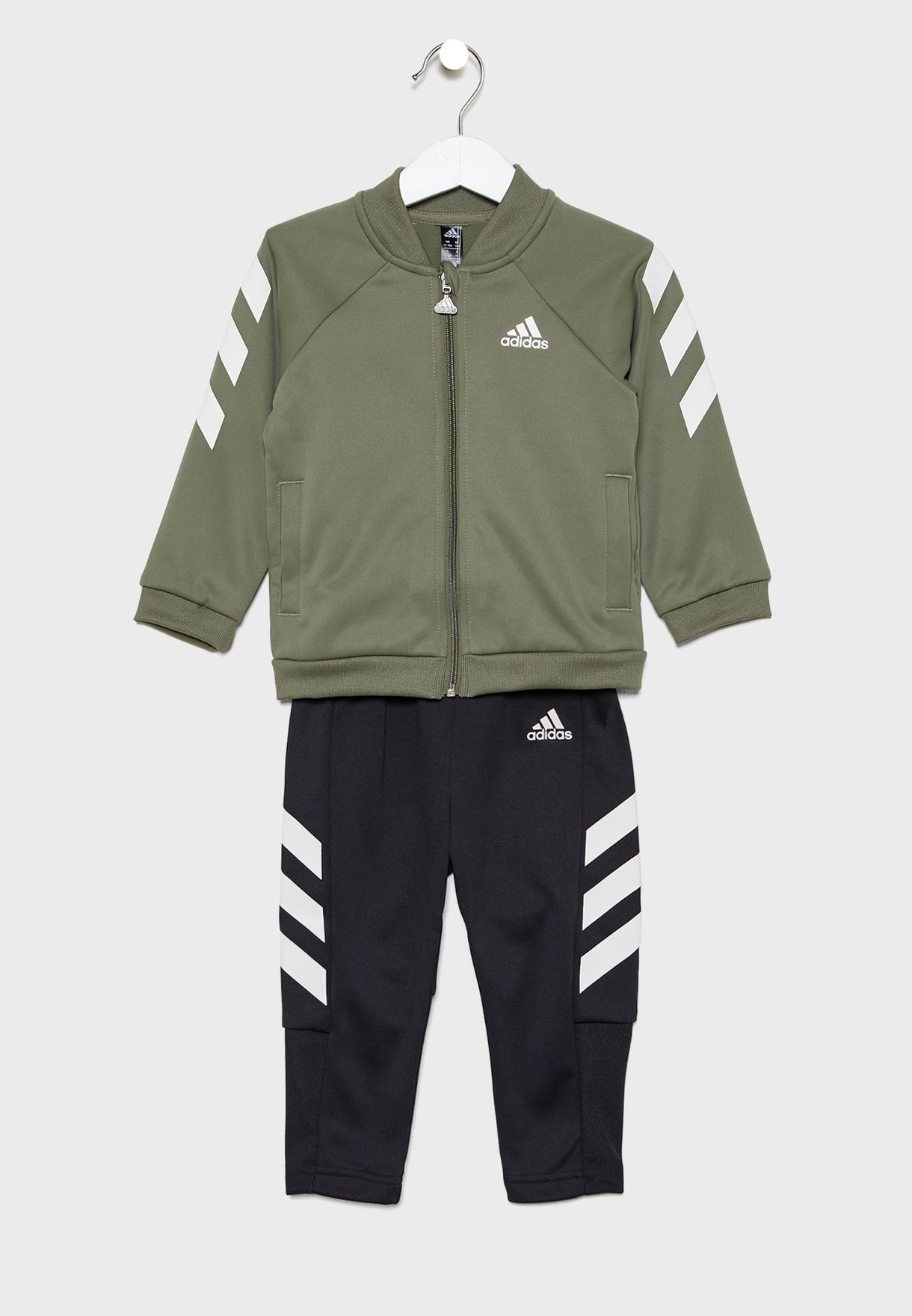 green infant adidas tracksuit