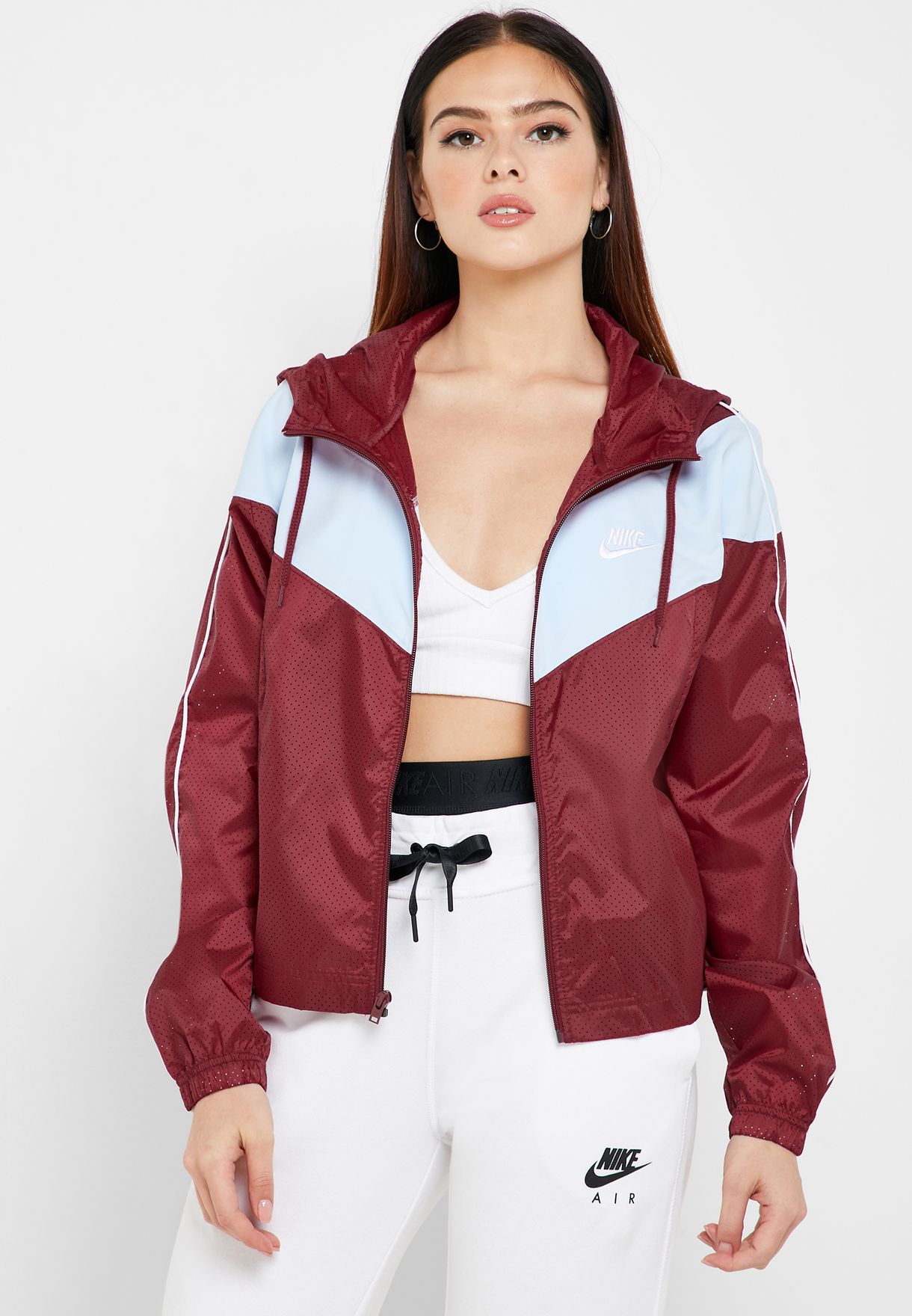nike sportswear women's heritage windbreaker jacket
